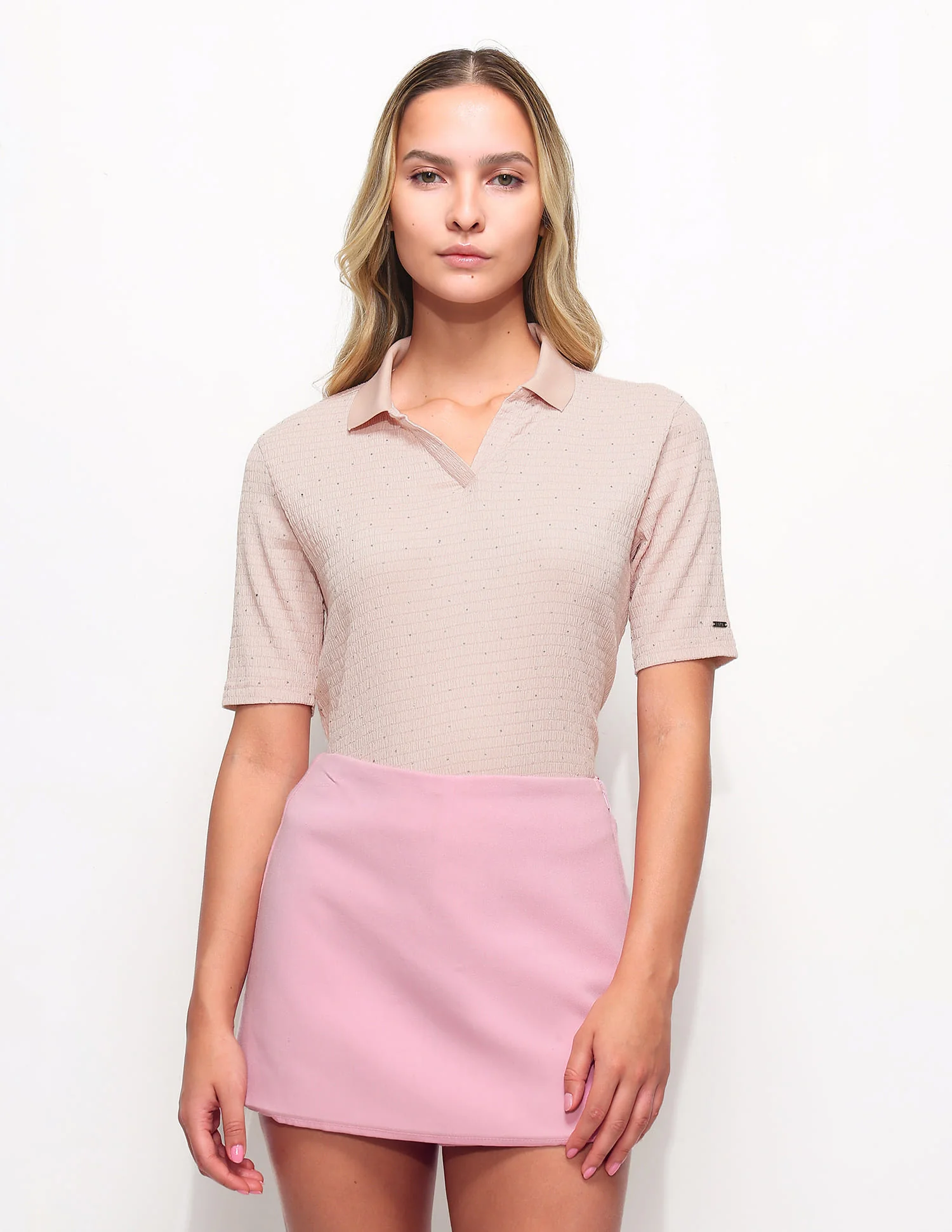Embellished Textured Polo Shirt - Image 6