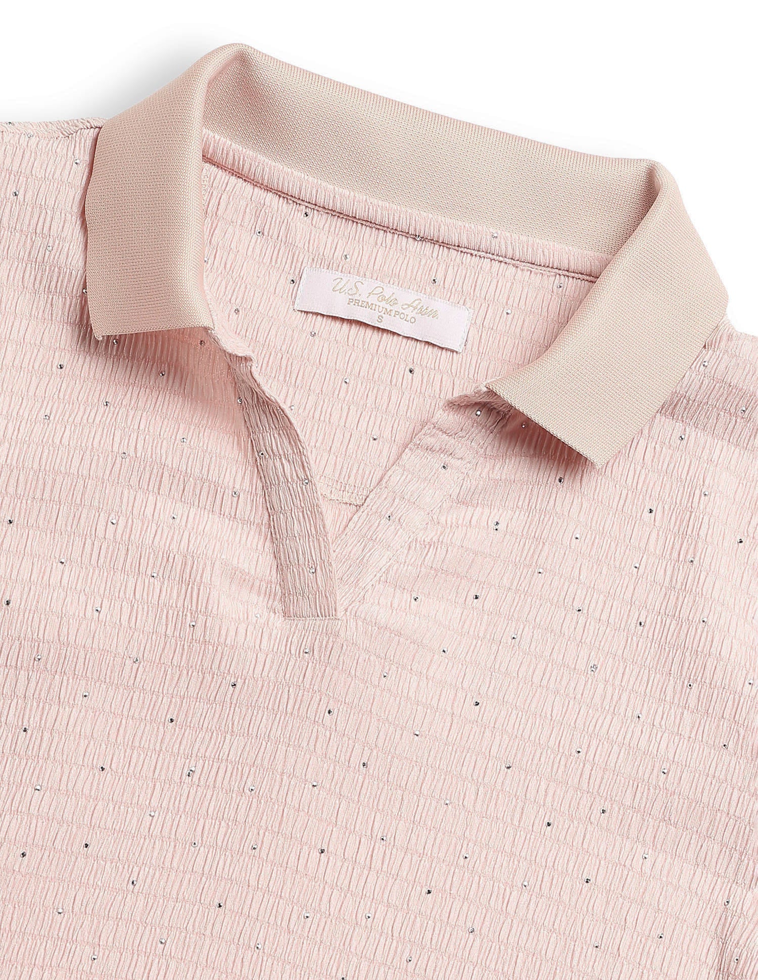 Embellished Textured Polo Shirt - Image 8
