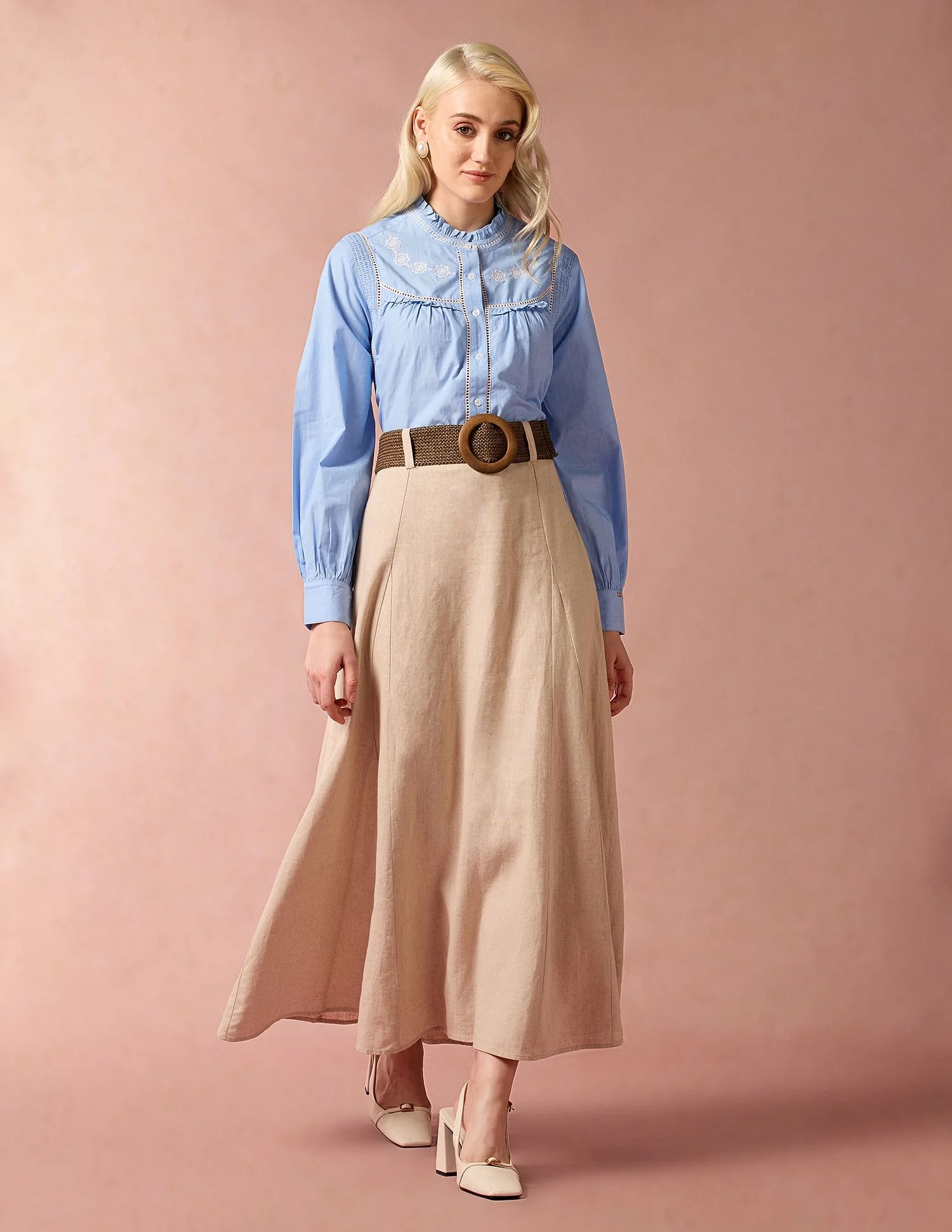 Embroidered Yoke Shirt - Image 3
