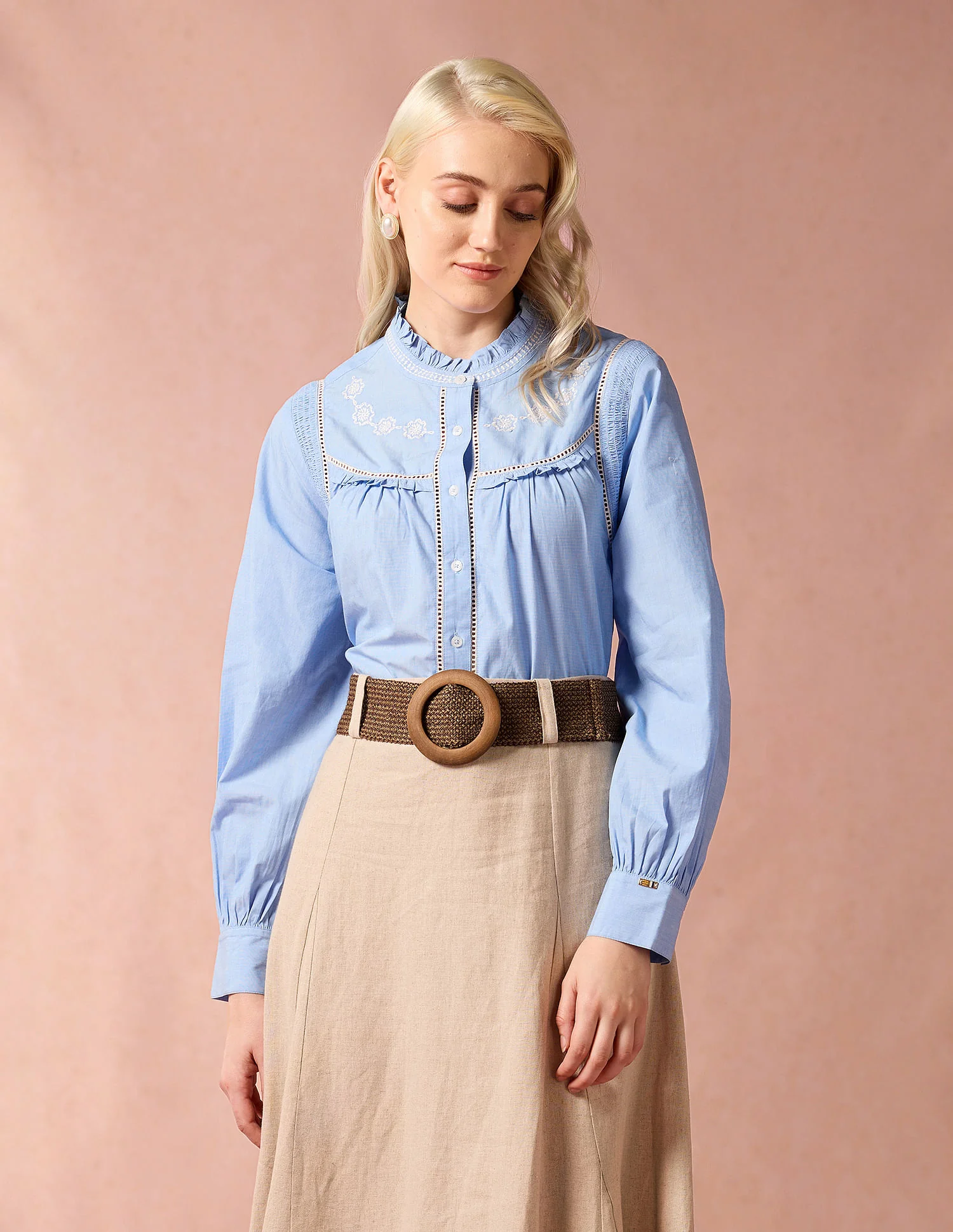 Embroidered Yoke Shirt - Image 6