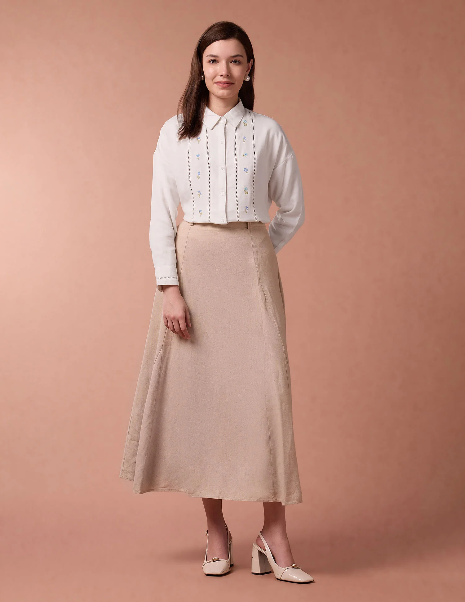 Embroidery Ladder Lace  Shirt - Image 3