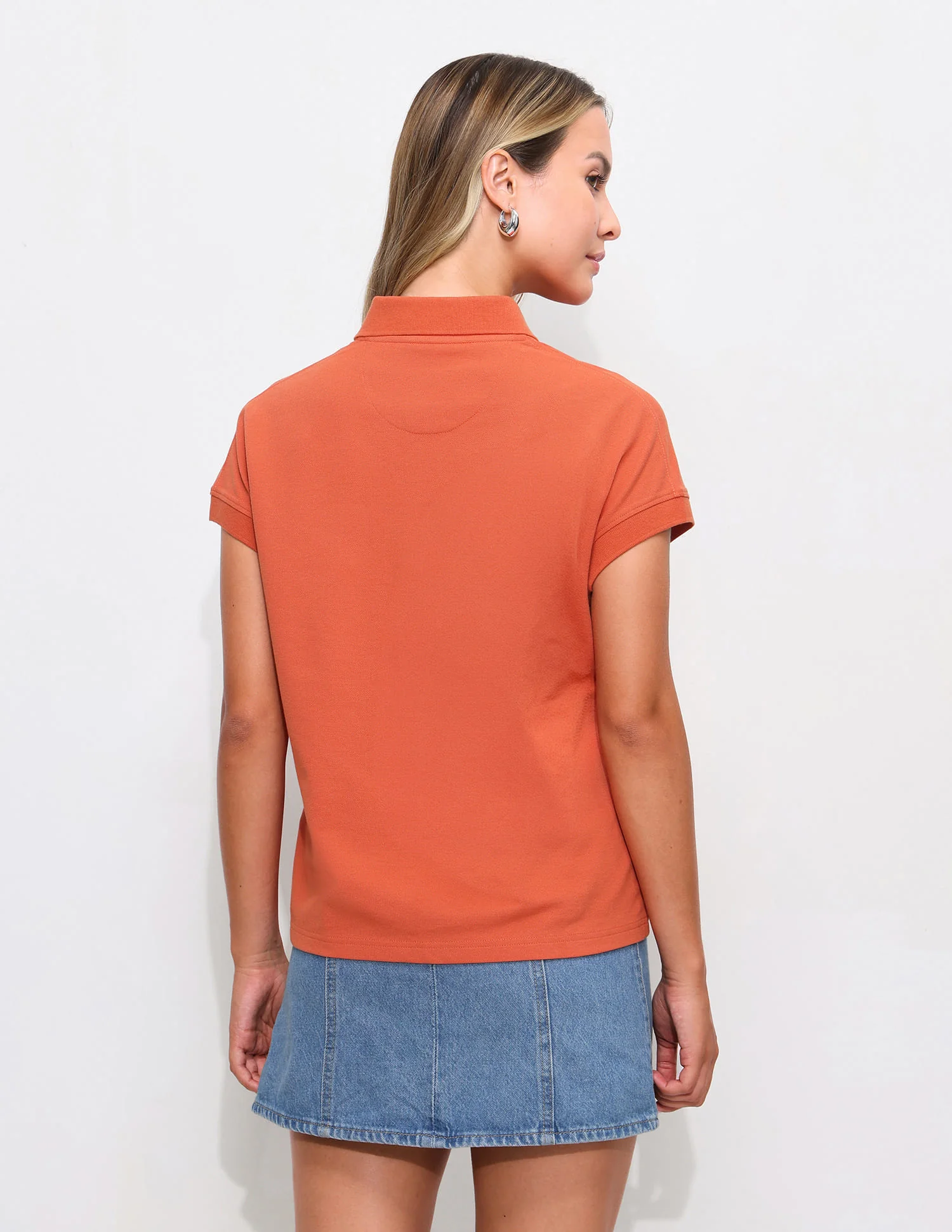 Extended Sleeves Boxy Fit Polo Shirt - Image 5