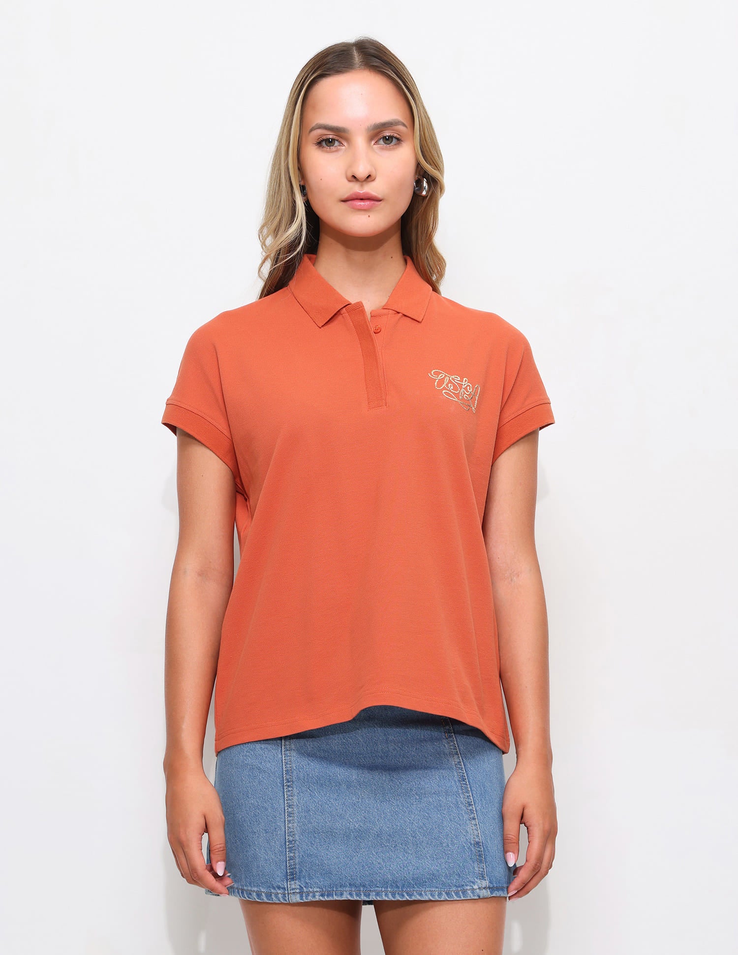 Extended Sleeves Boxy Fit Polo Shirt - Image 6