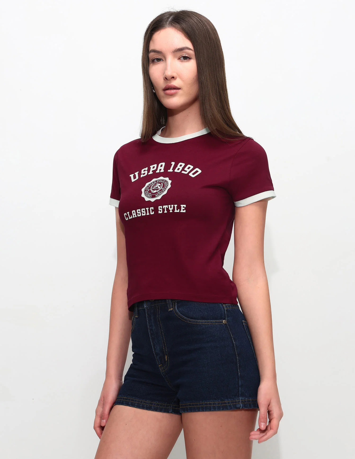 Fitted Brand Printed T-Shirt - Image 4