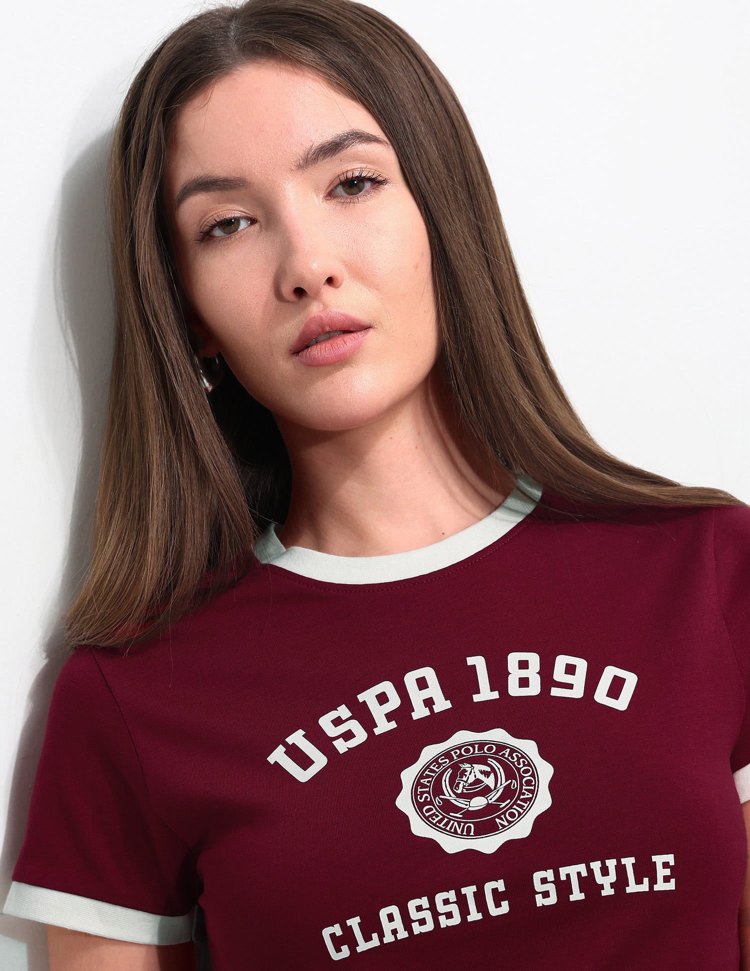 Fitted Brand Printed T-Shirt - Image 7