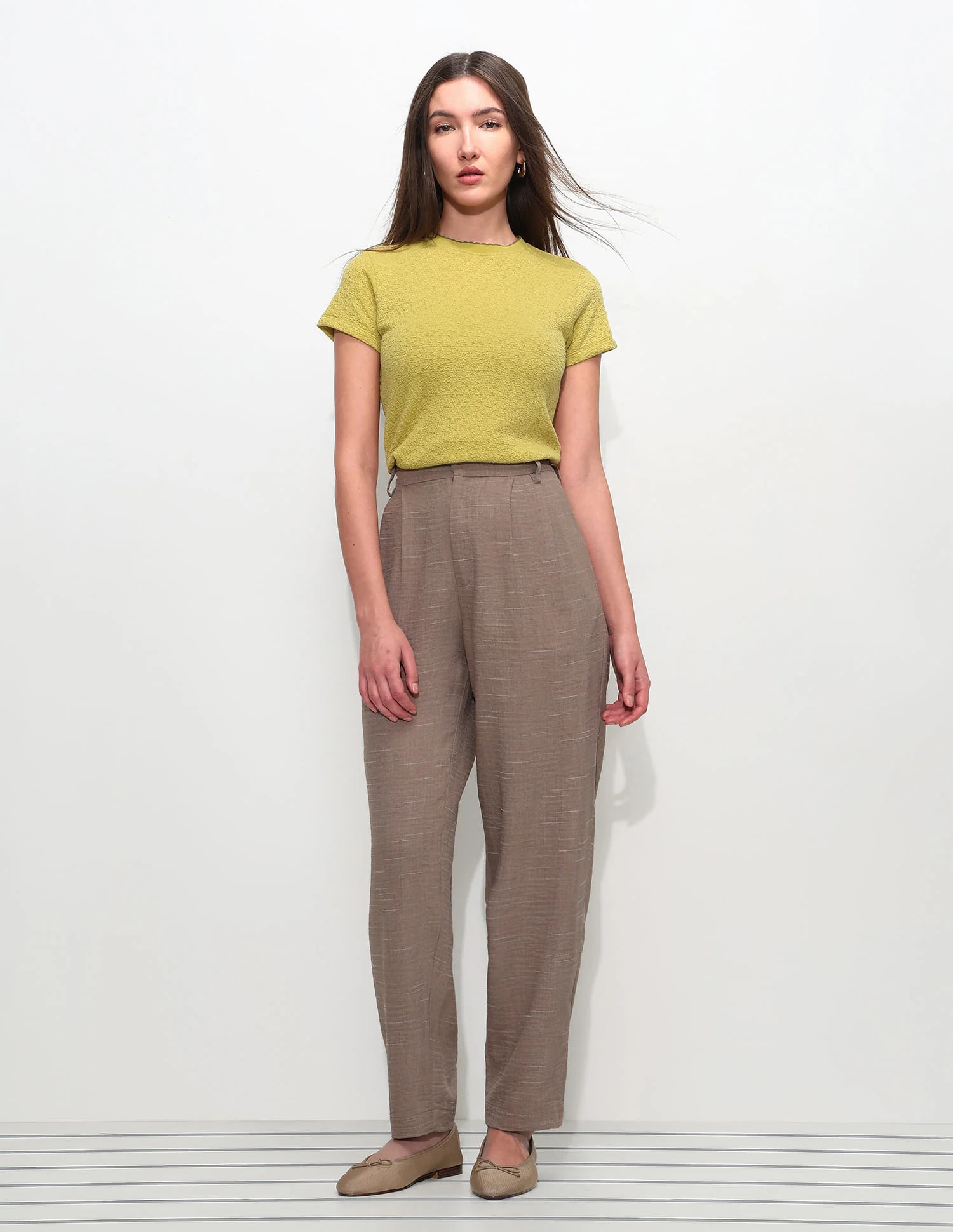 Fitted Textured T-Shirt - Image 3