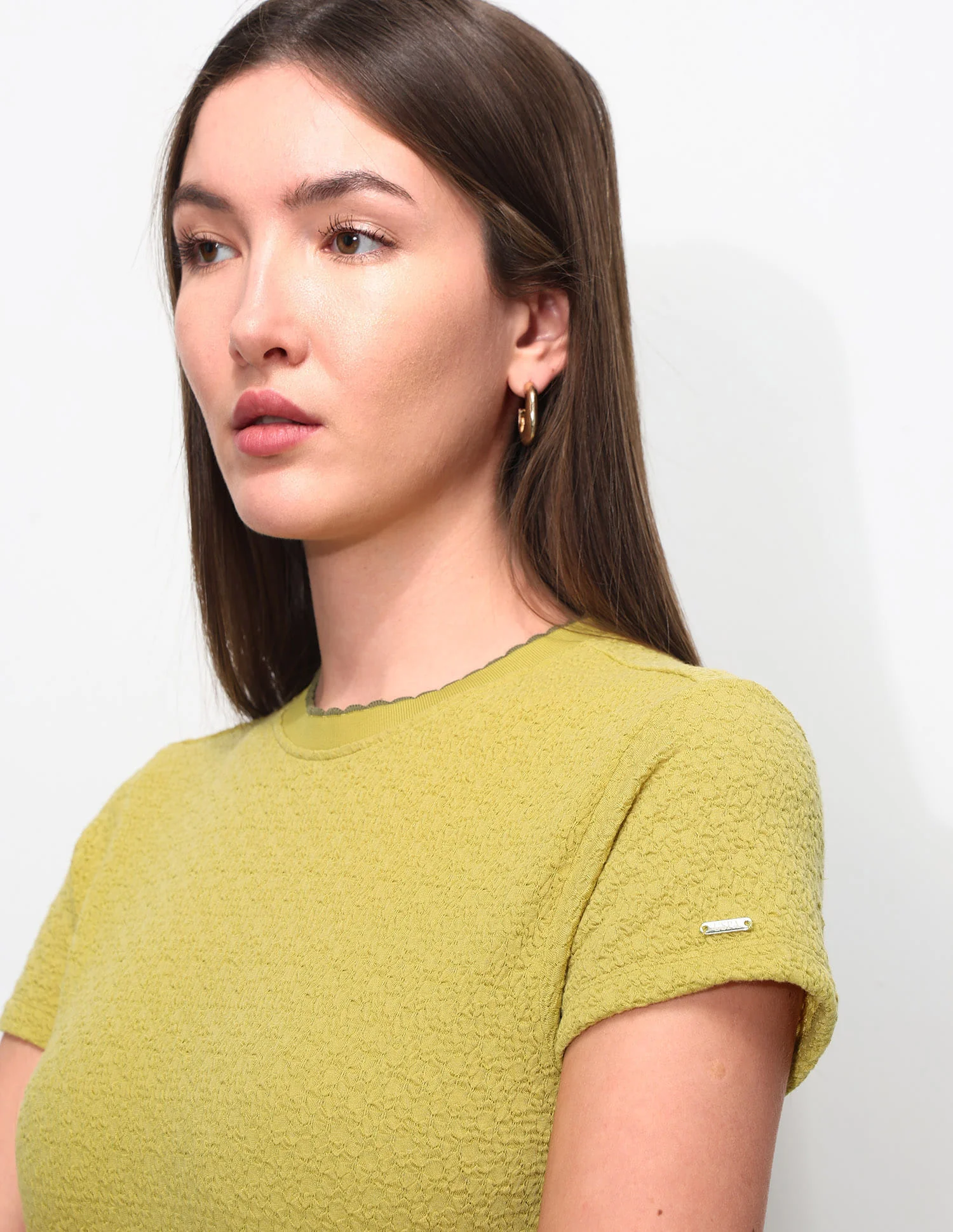 Fitted Textured T-Shirt - Image 7