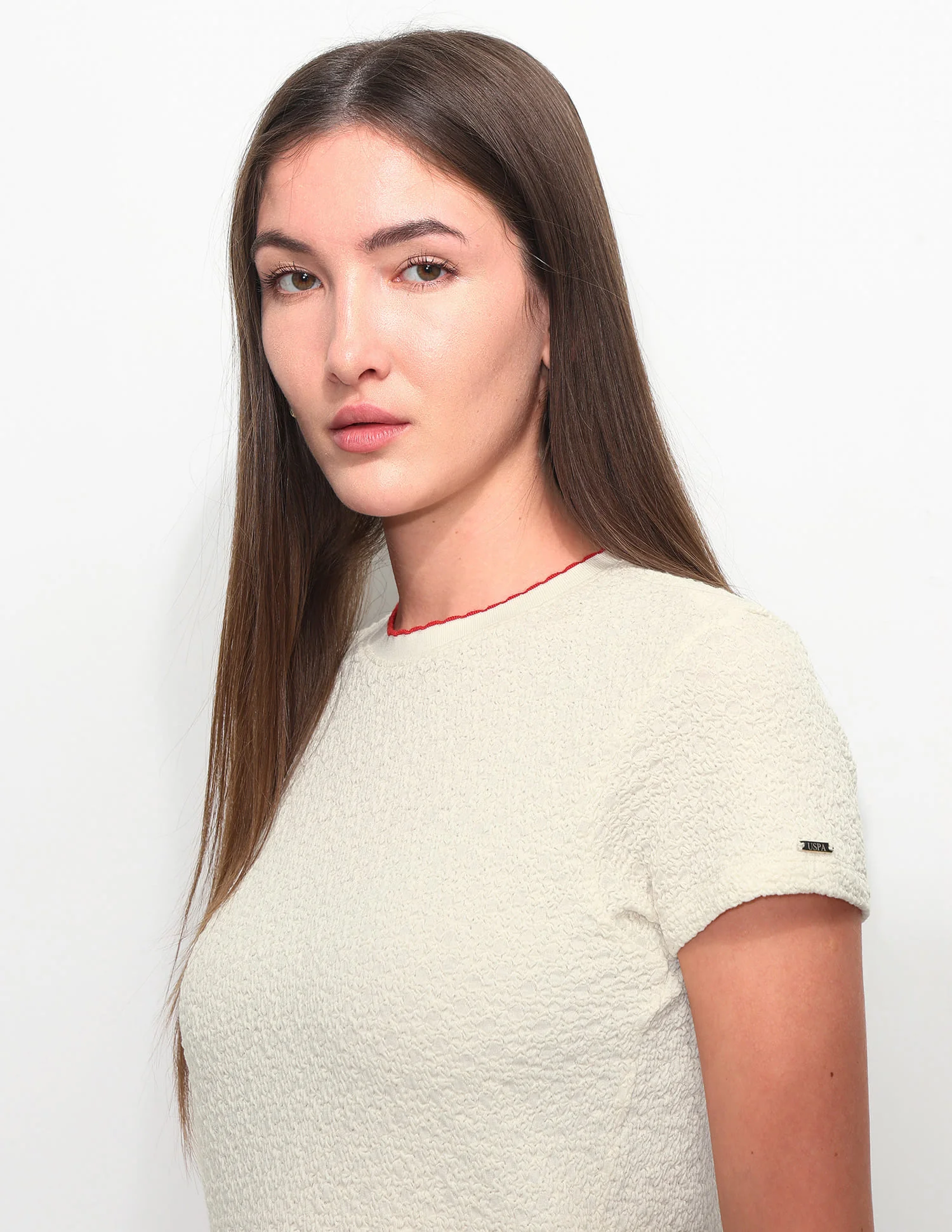 Fitted Textured T-Shirt - Image 7