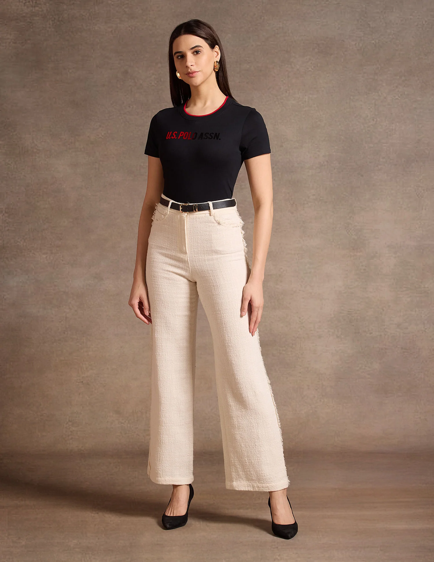 Flock Print Regular Fit T-Shirt - Image 3
