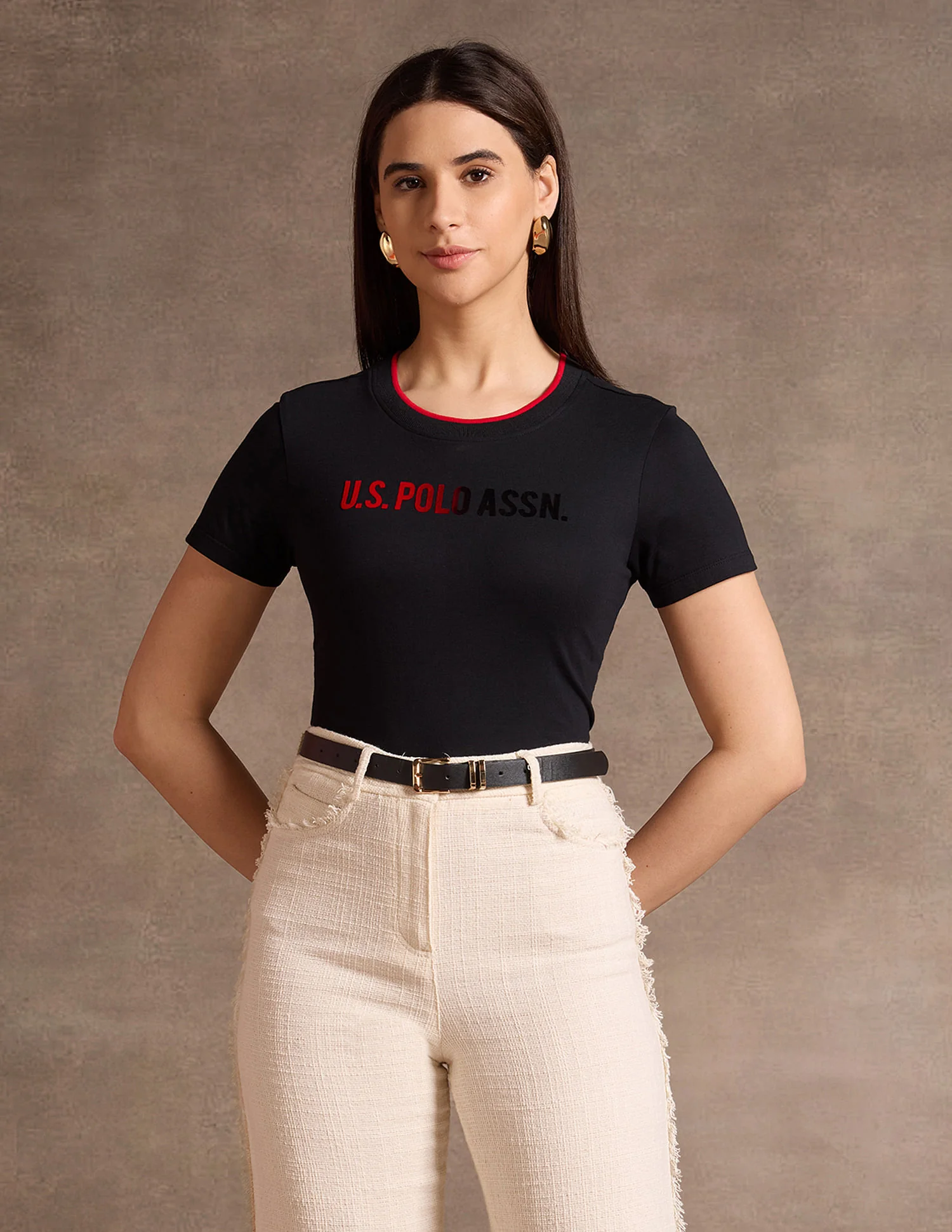 Flock Print Regular Fit T-Shirt - Image 6