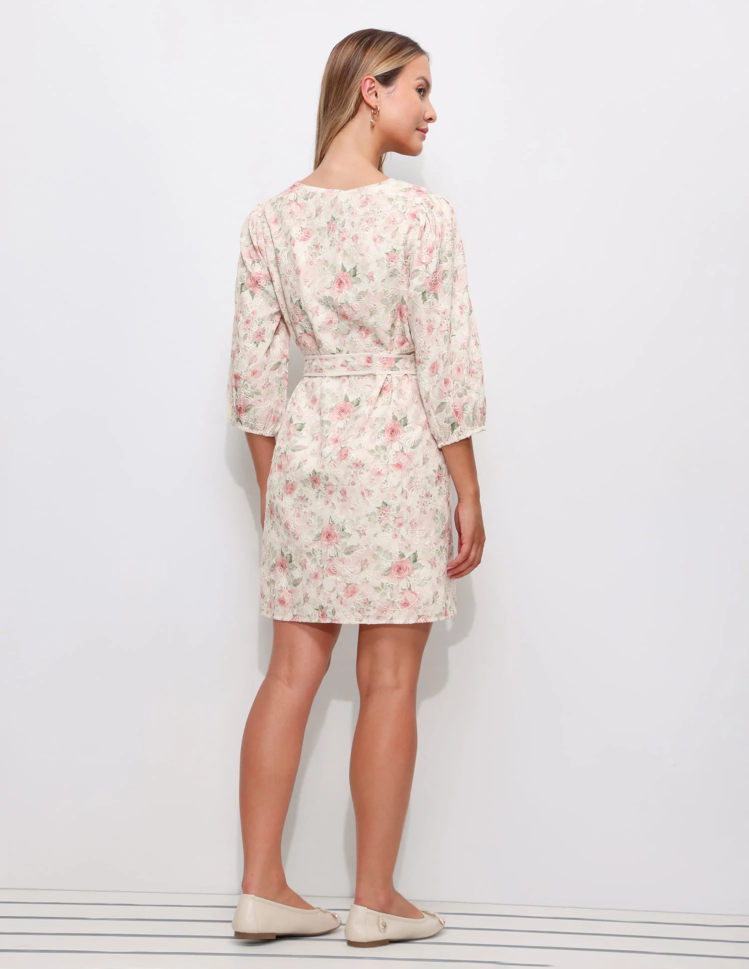 Floral Embroidered Dress - Image 5