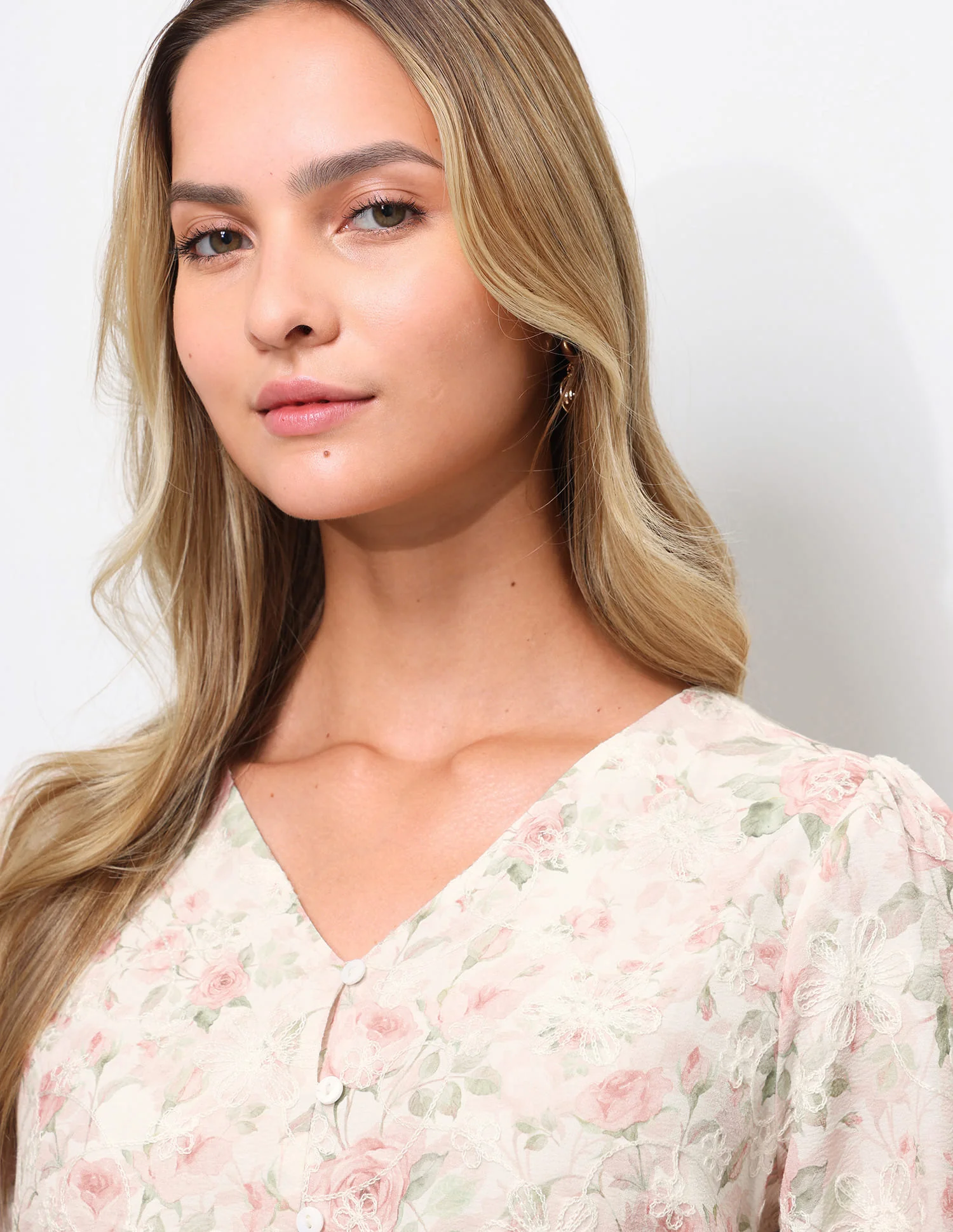 Floral Embroidered Dress - Image 7