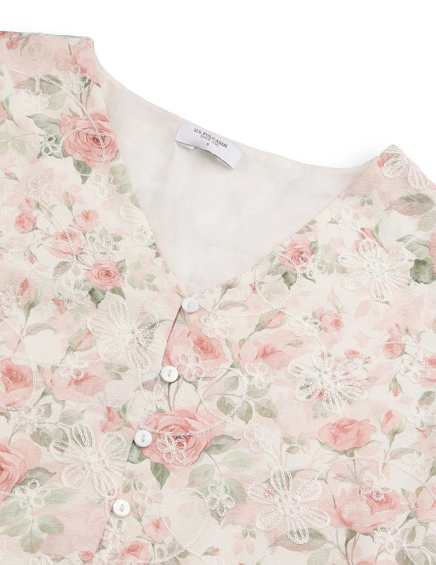 Floral Embroidered Dress - Image 8