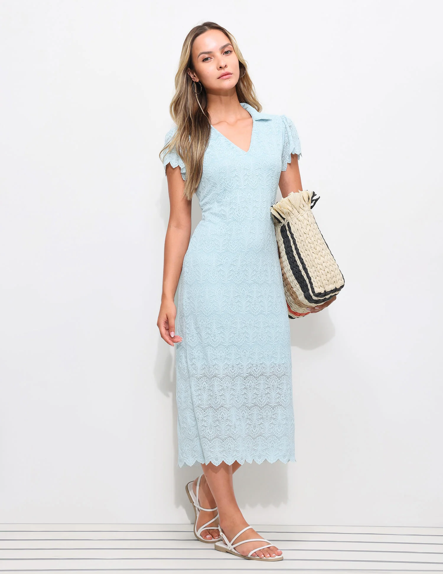 Floral Embroidered Polo Dress - Image 3