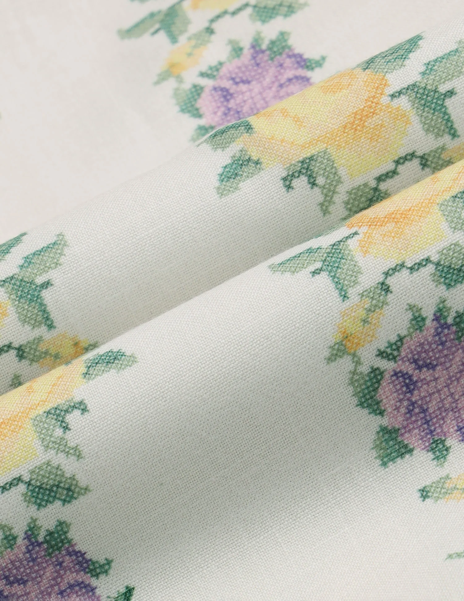 Floral Printed A-Line Dress With Belt - Image 2