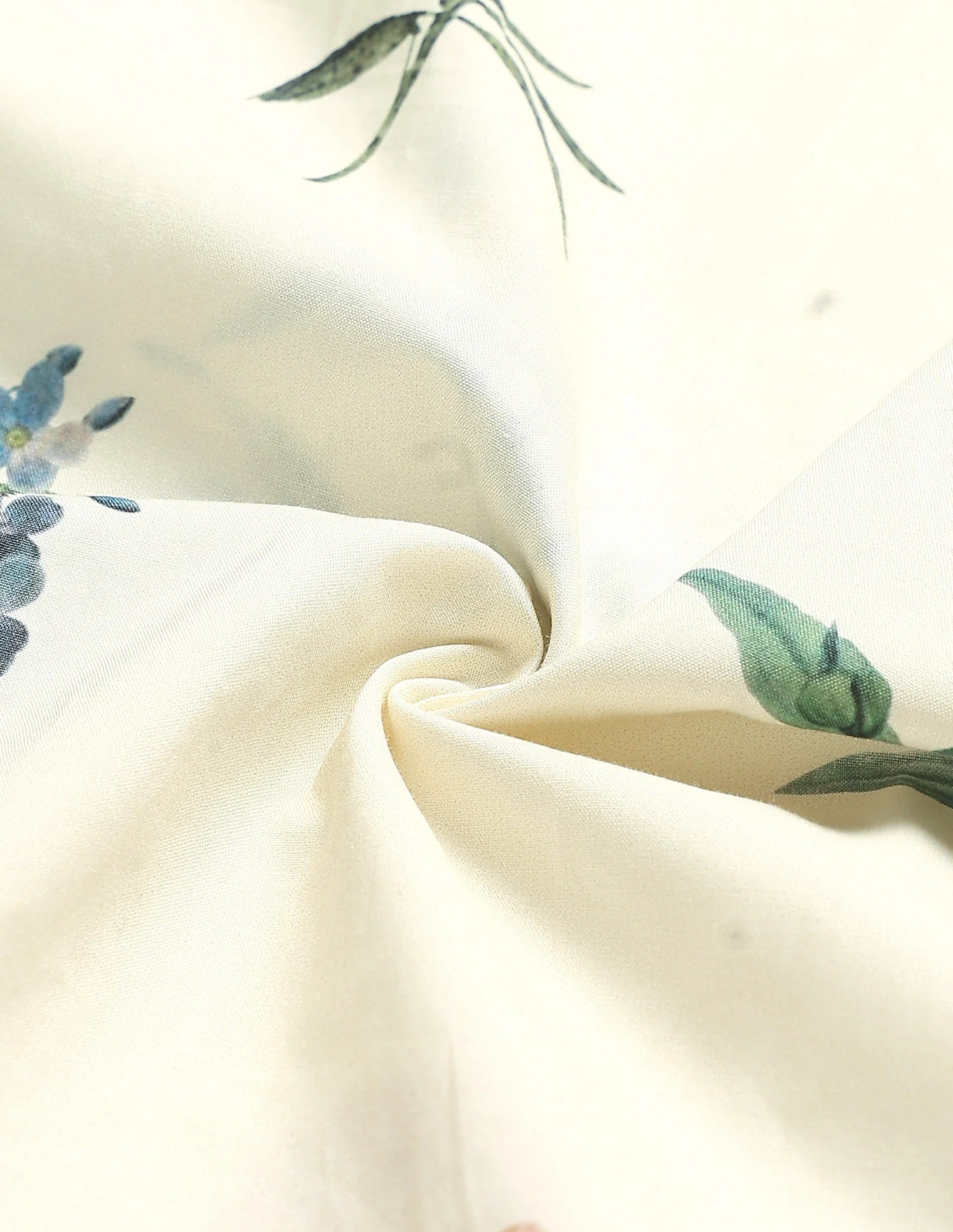 Floral Printed Band Collar Shirt - Image 9