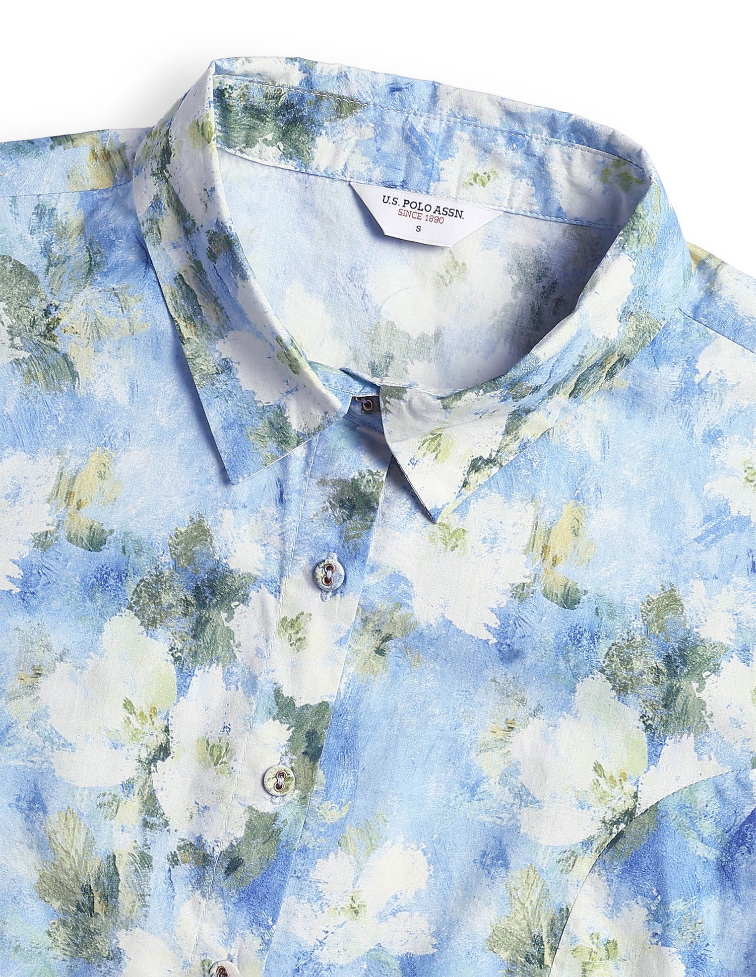 Floral Printed Fitted Puff Sleeve Shirt - Image 8