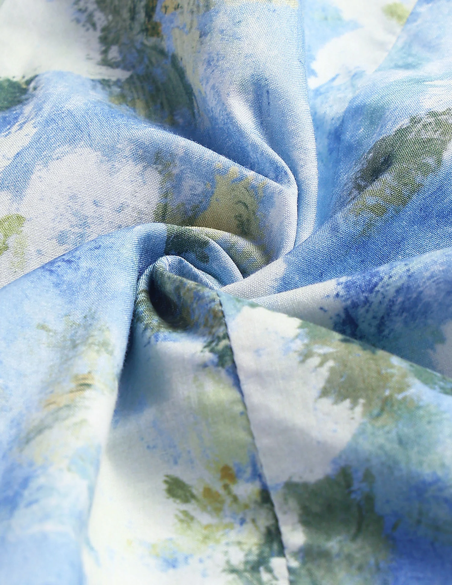 Floral Printed Fitted Puff Sleeve Shirt - Image 9