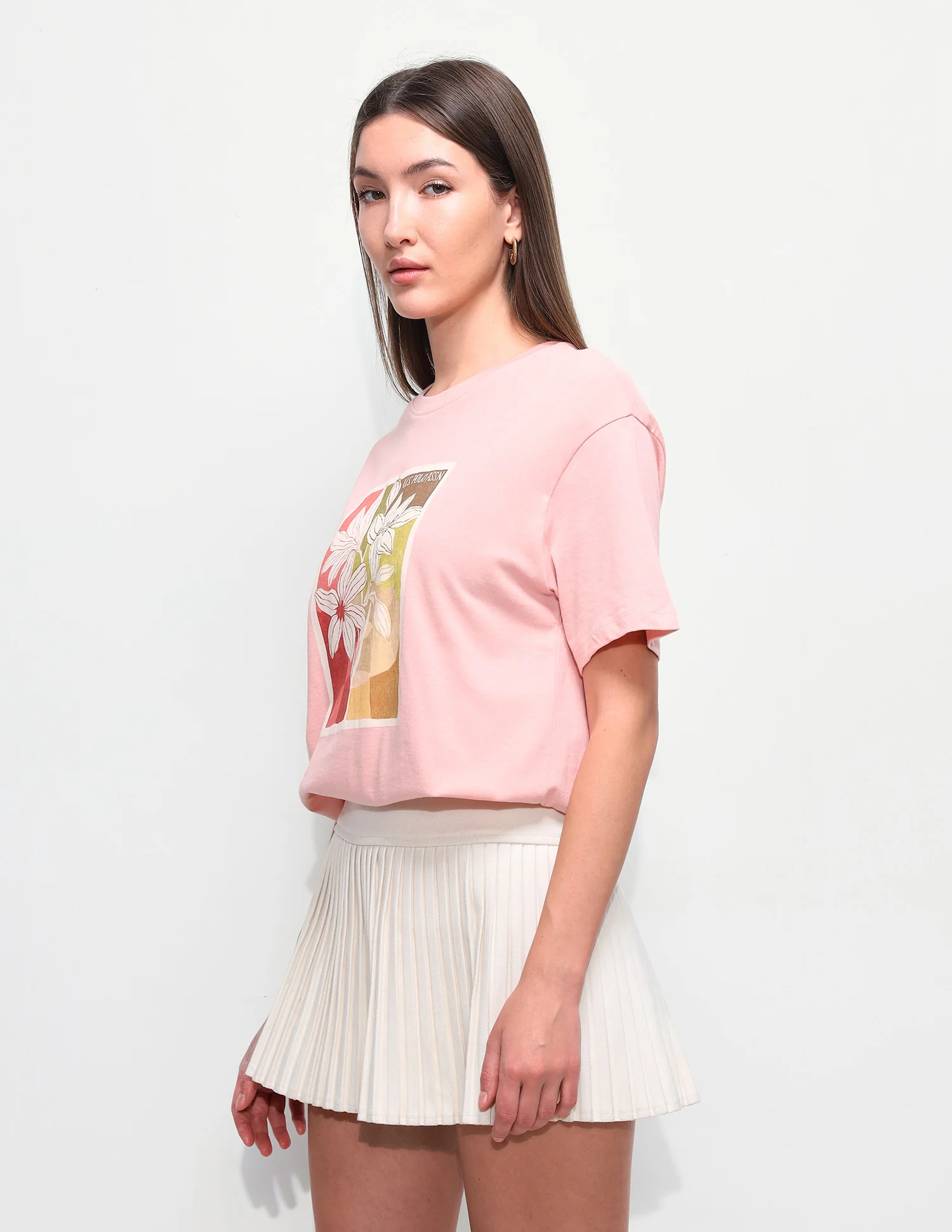Floral Printed Oversized Fit T-Shirt - Image 4