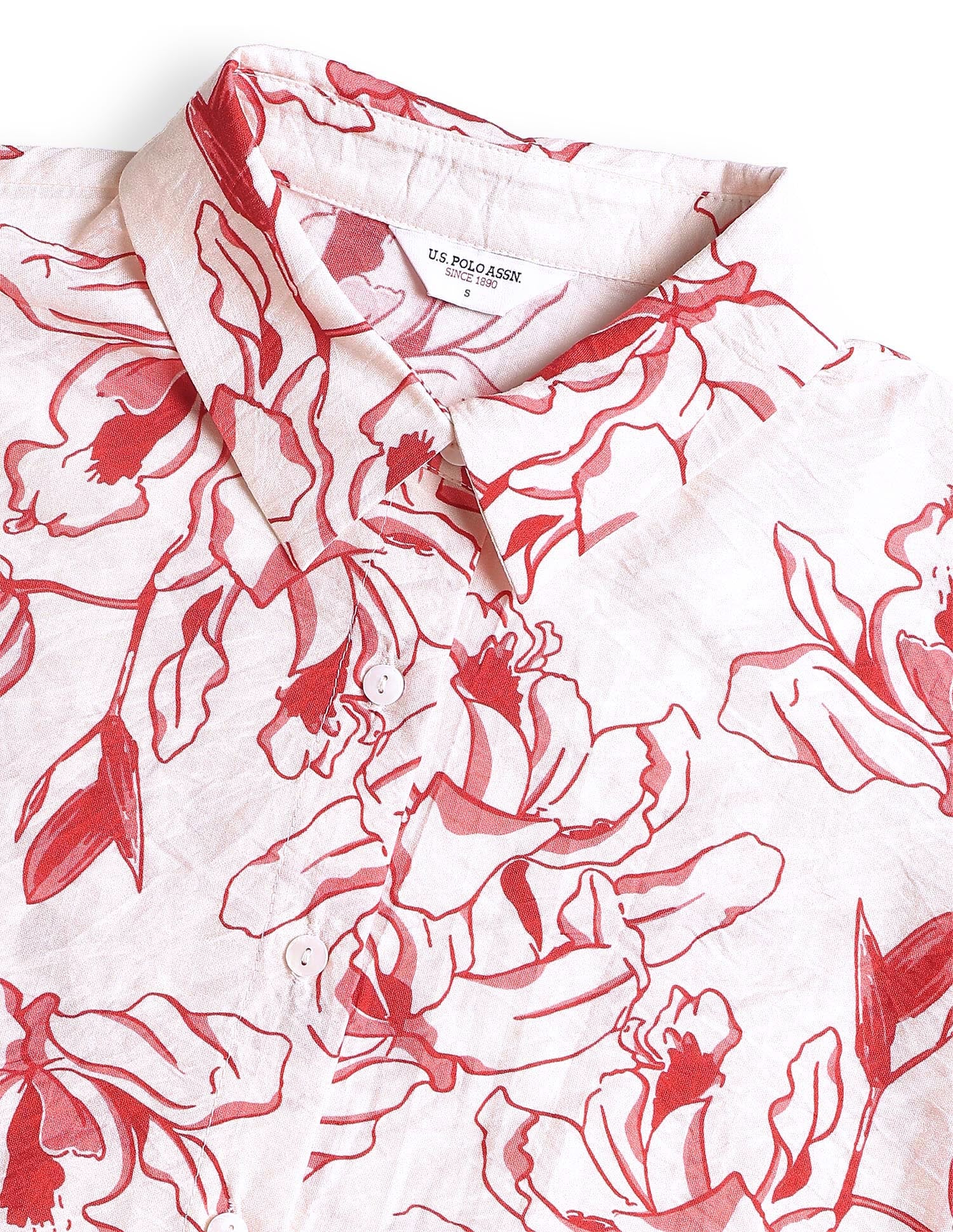 Floral Printed Pattern Relaxed Fit Shirt - Image 8