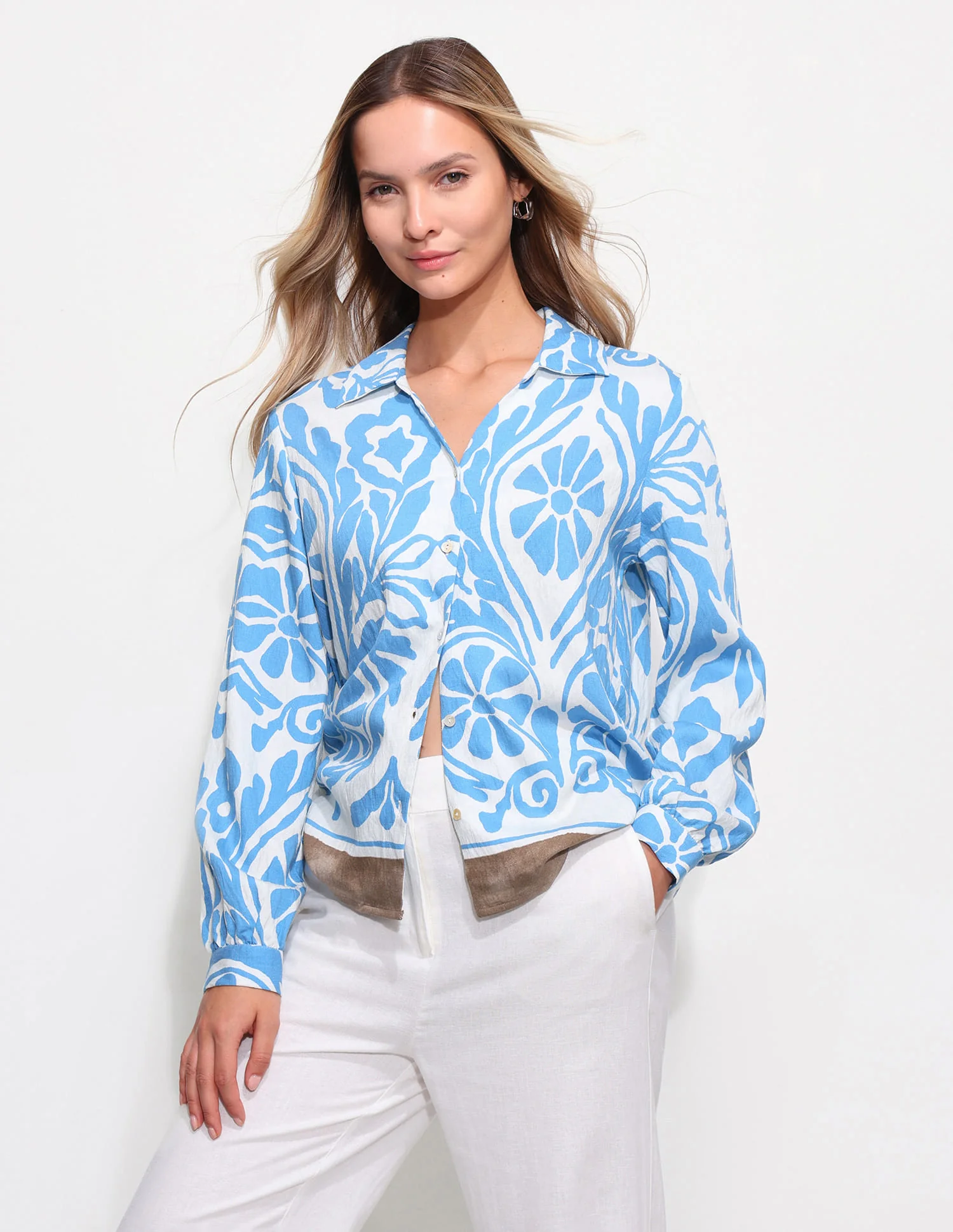 Floral Printed Regular Fit Shirt
