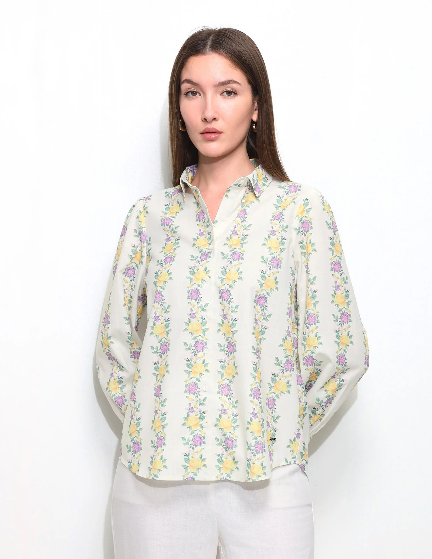 Floral Printed Regular Fit Shirt - Image 6