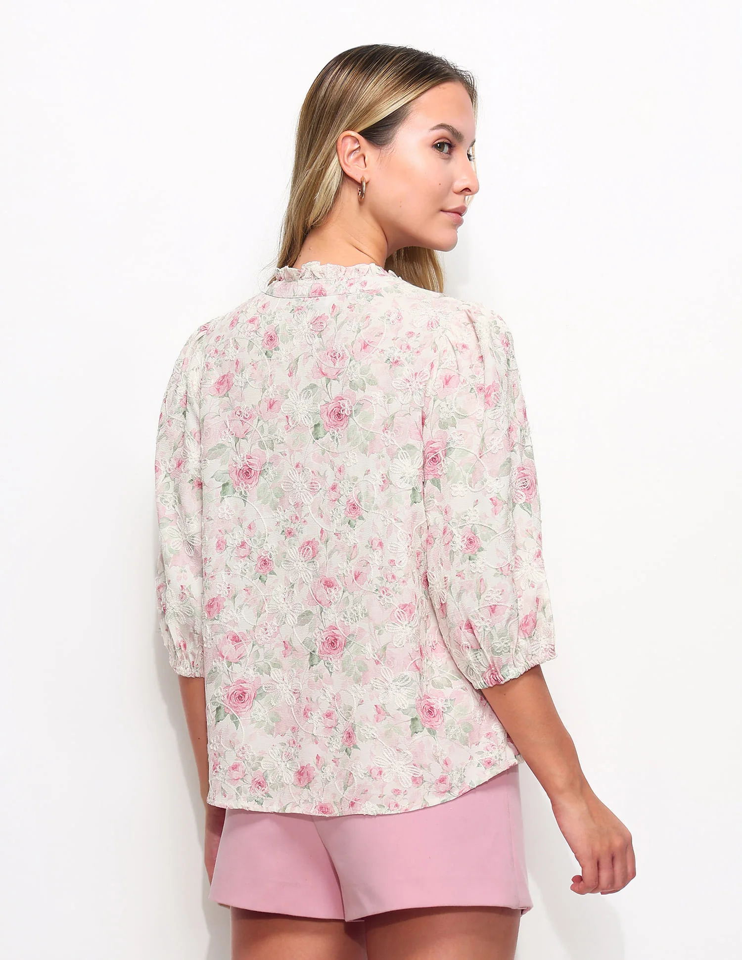 Floral Printed Regular Fit Top - Image 5