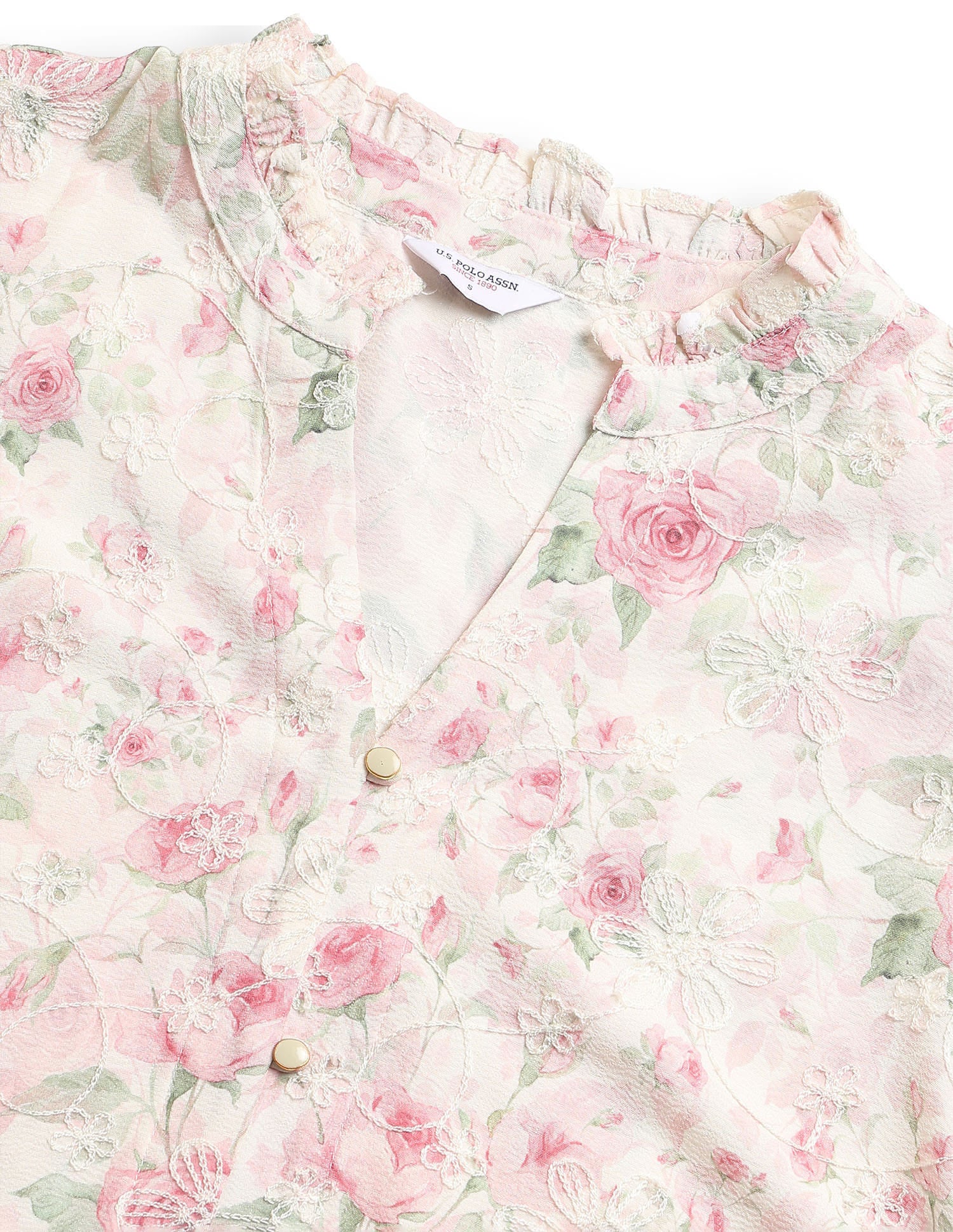 Floral Printed Regular Fit Top - Image 8