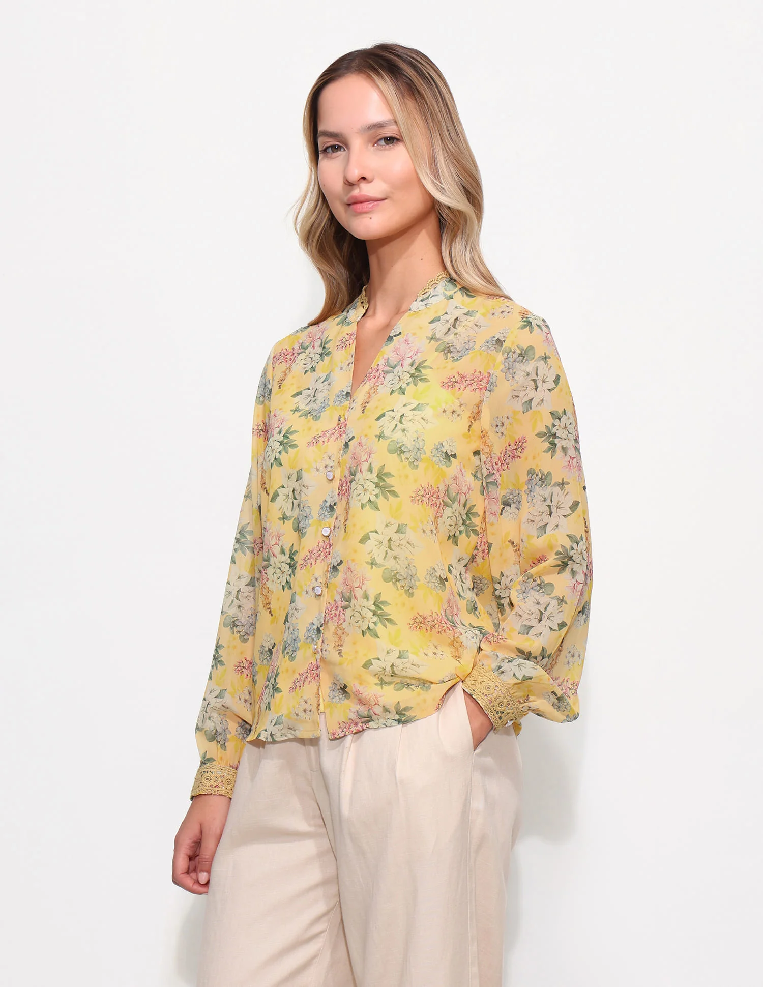 Floral Printed Regular Fit Top - Image 4