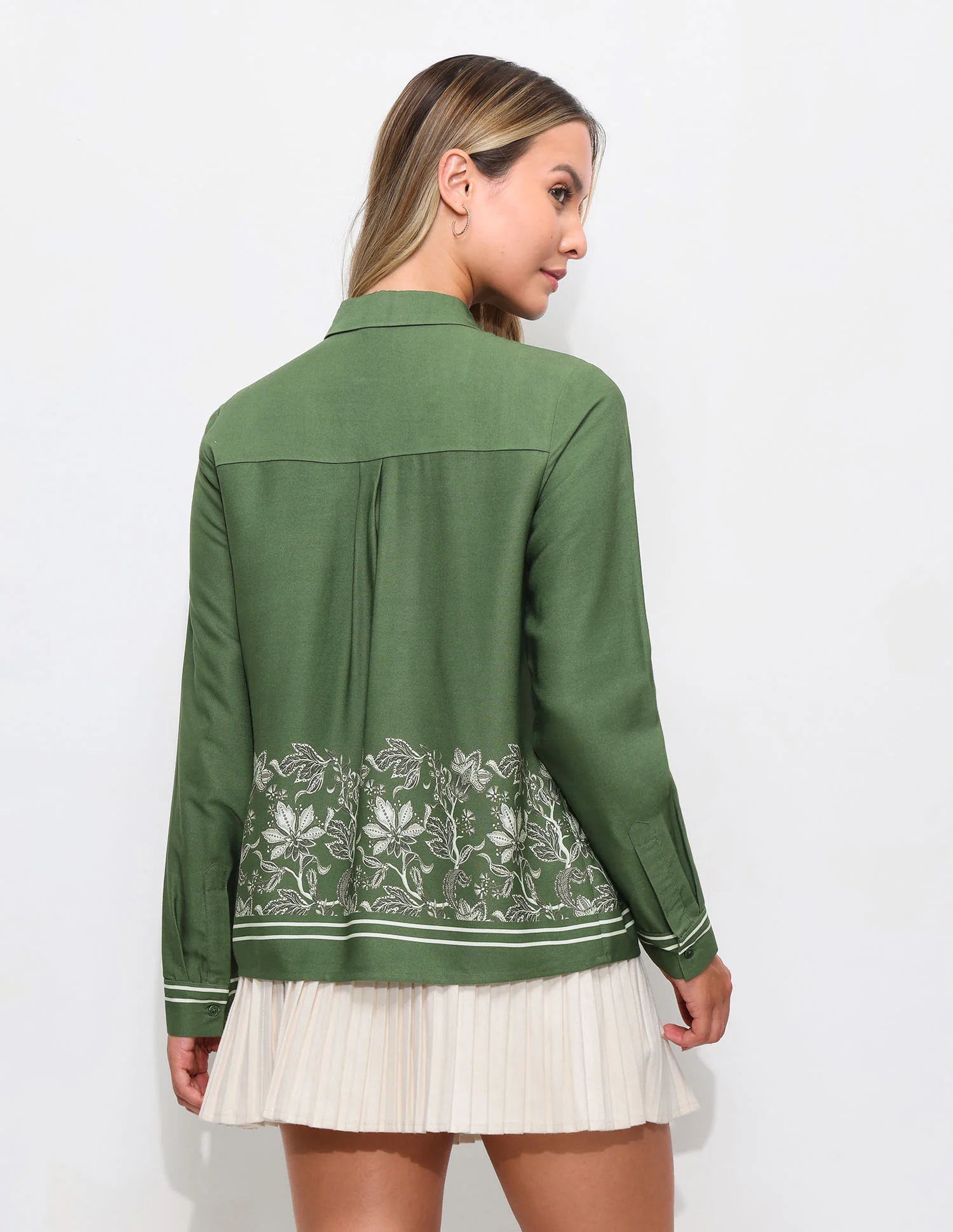 Floral Printed Relaxed Fit Shirt - Image 5
