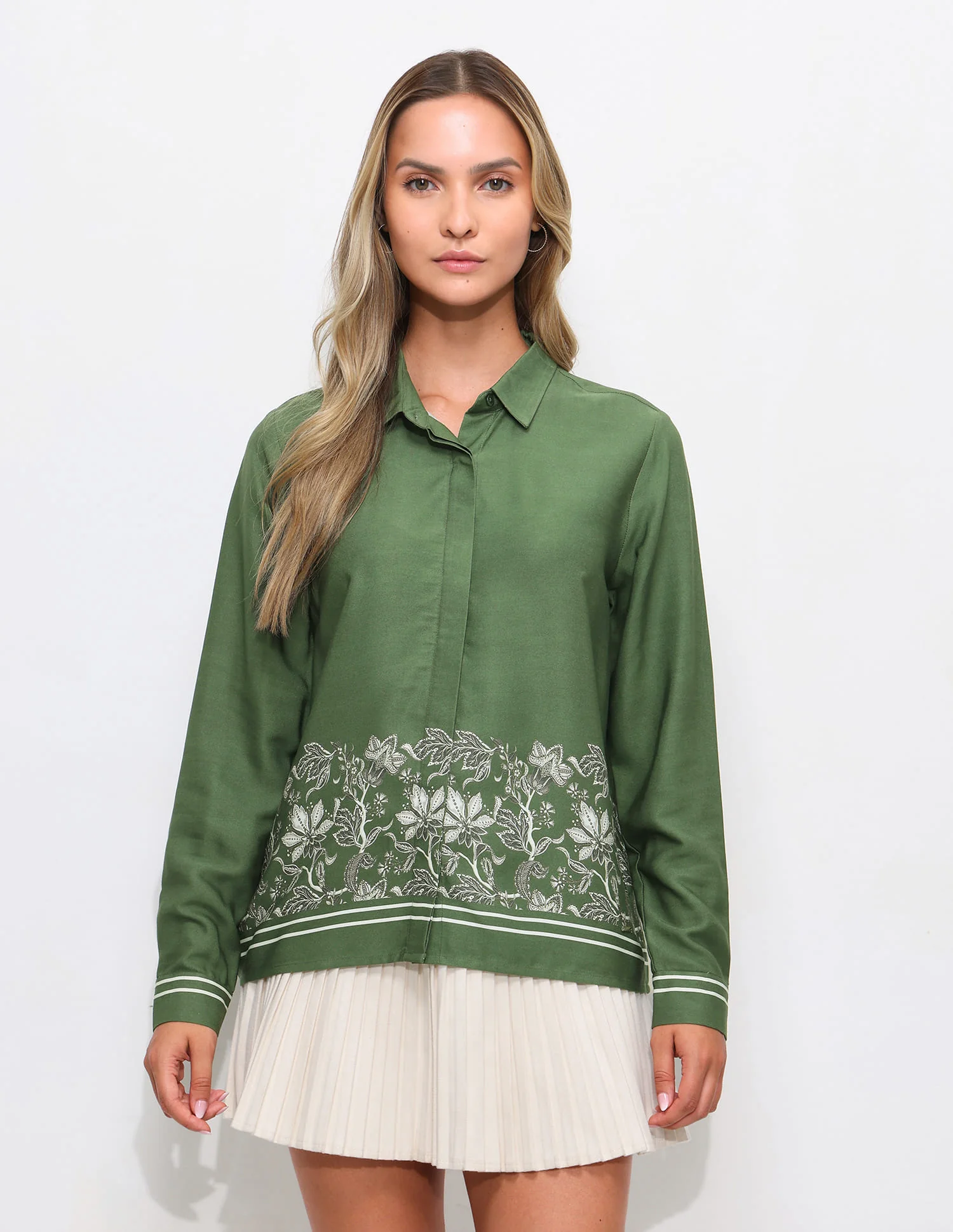 Floral Printed Relaxed Fit Shirt - Image 6