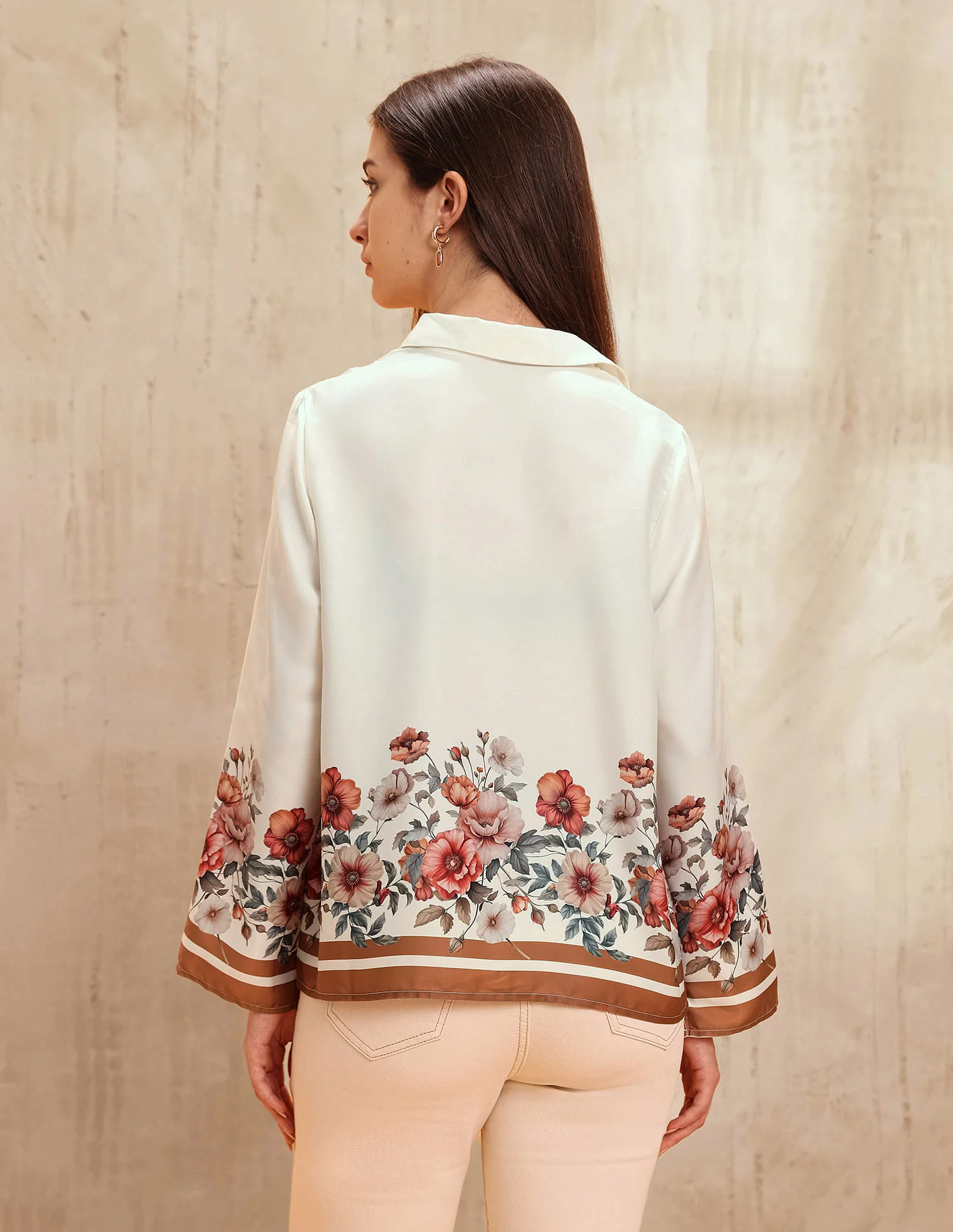 Floral Printed Relaxed Fit Shirt - Image 5
