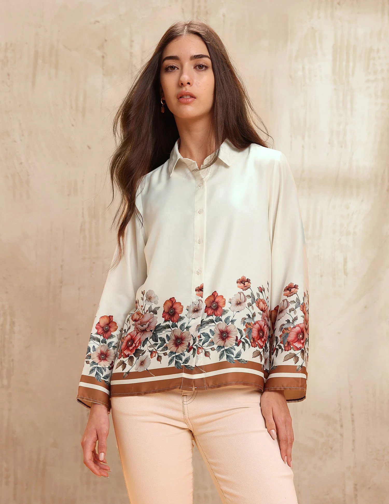Floral Printed Relaxed Fit Shirt - Image 6