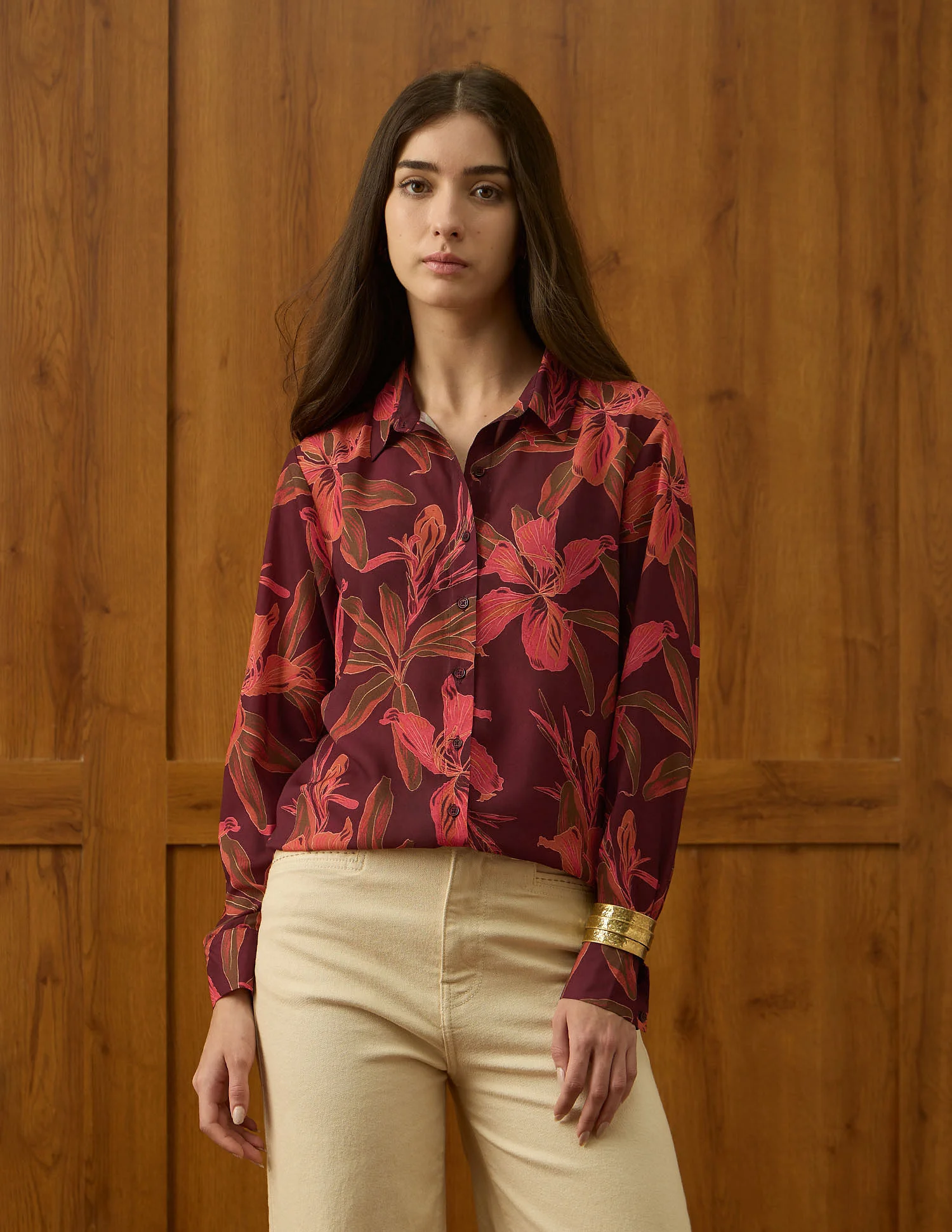 Floral Printed Relaxed Fit Shirt - Image 6