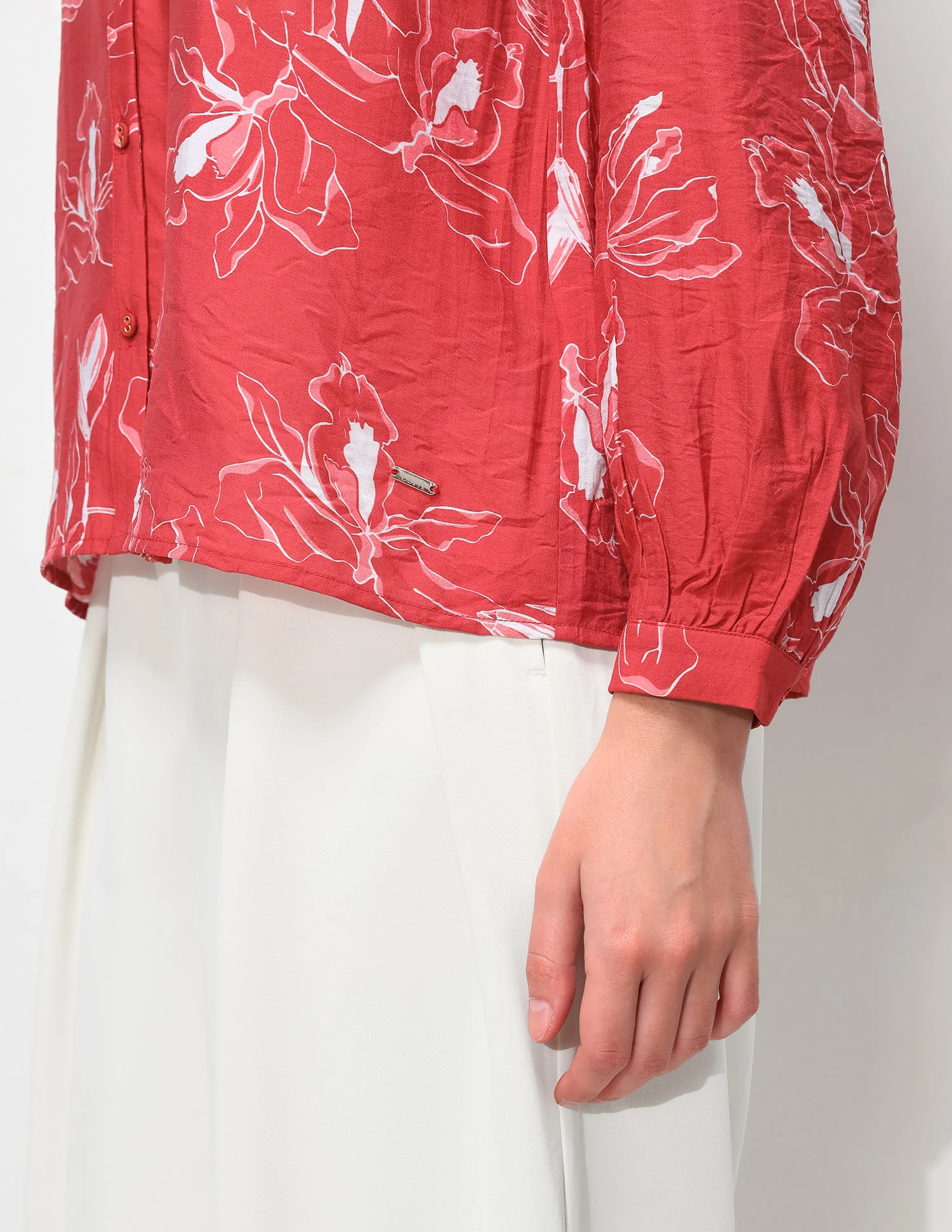 Floral Printed Relaxed Fit Top - Image 10