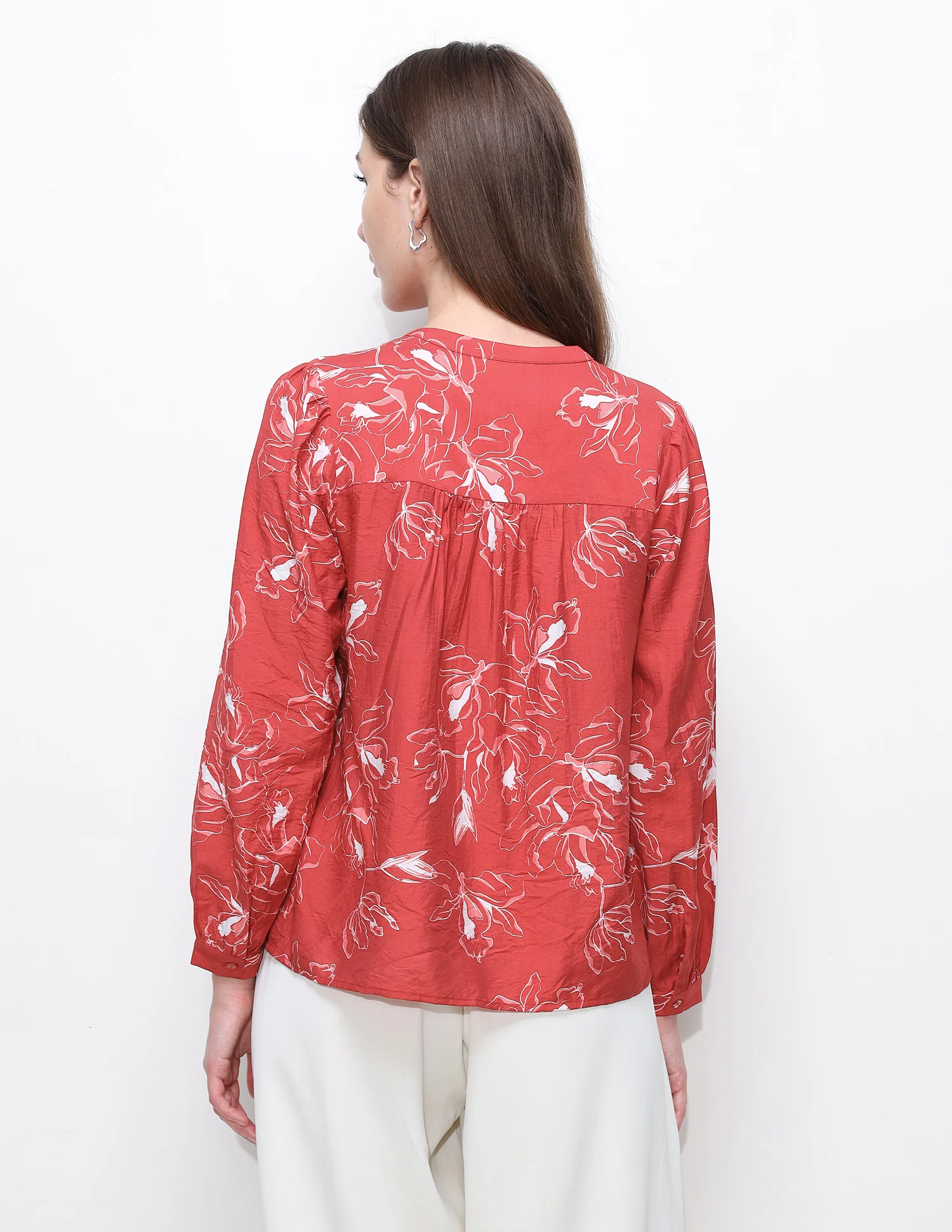 Floral Printed Relaxed Fit Top - Image 5