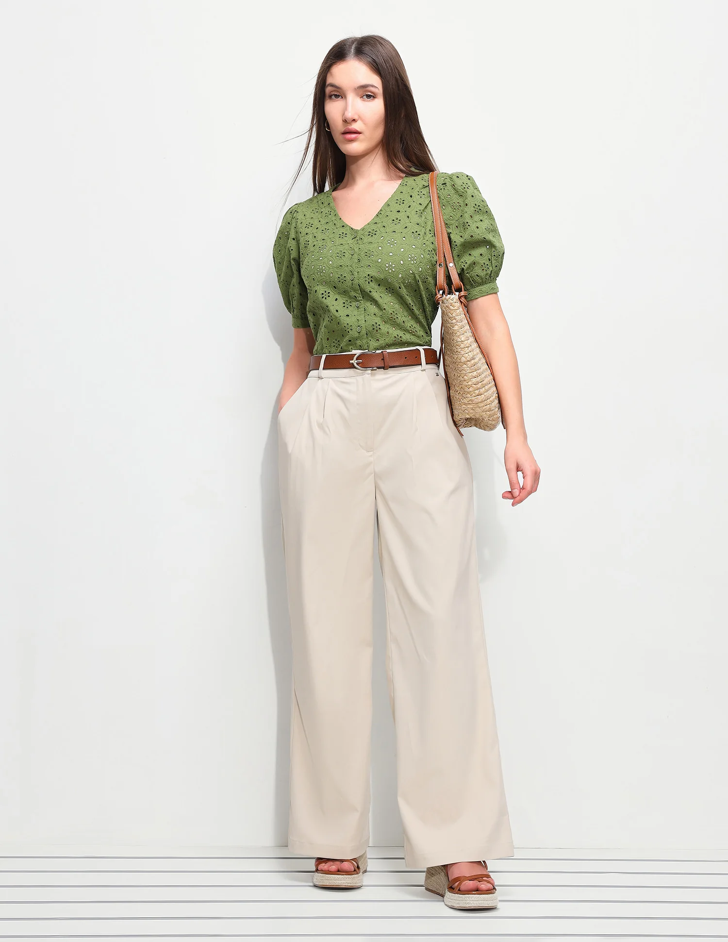 Floral Schiffili Regular Fit Top - Image 3