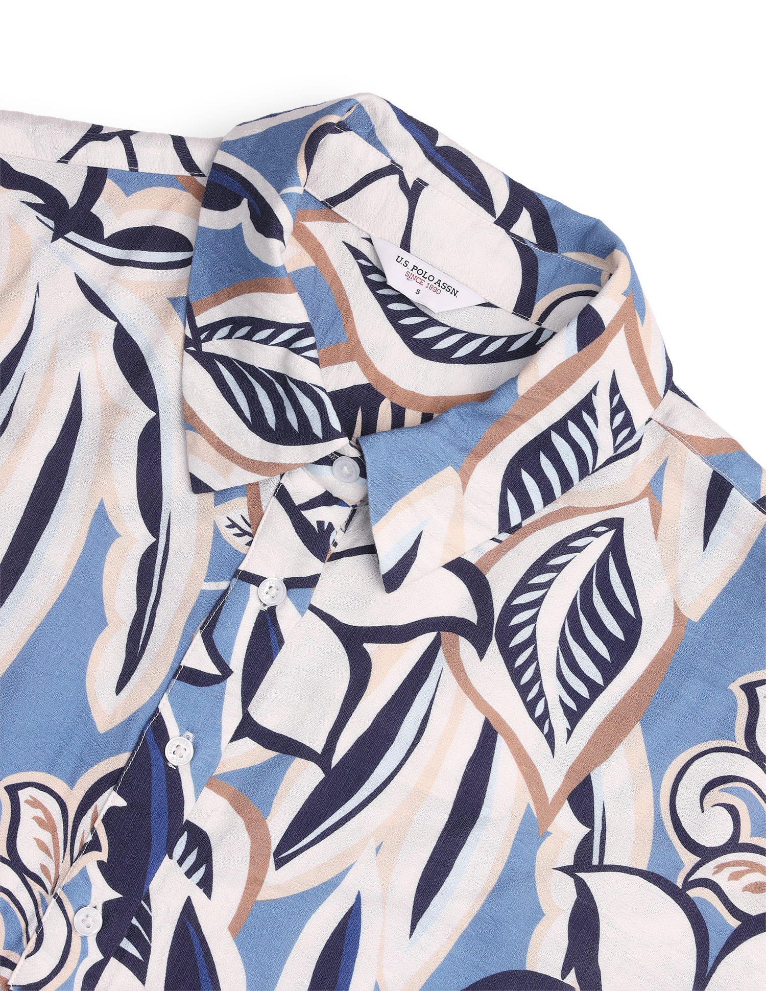 Floral Shirt Dress With Knot Detail - Image 8