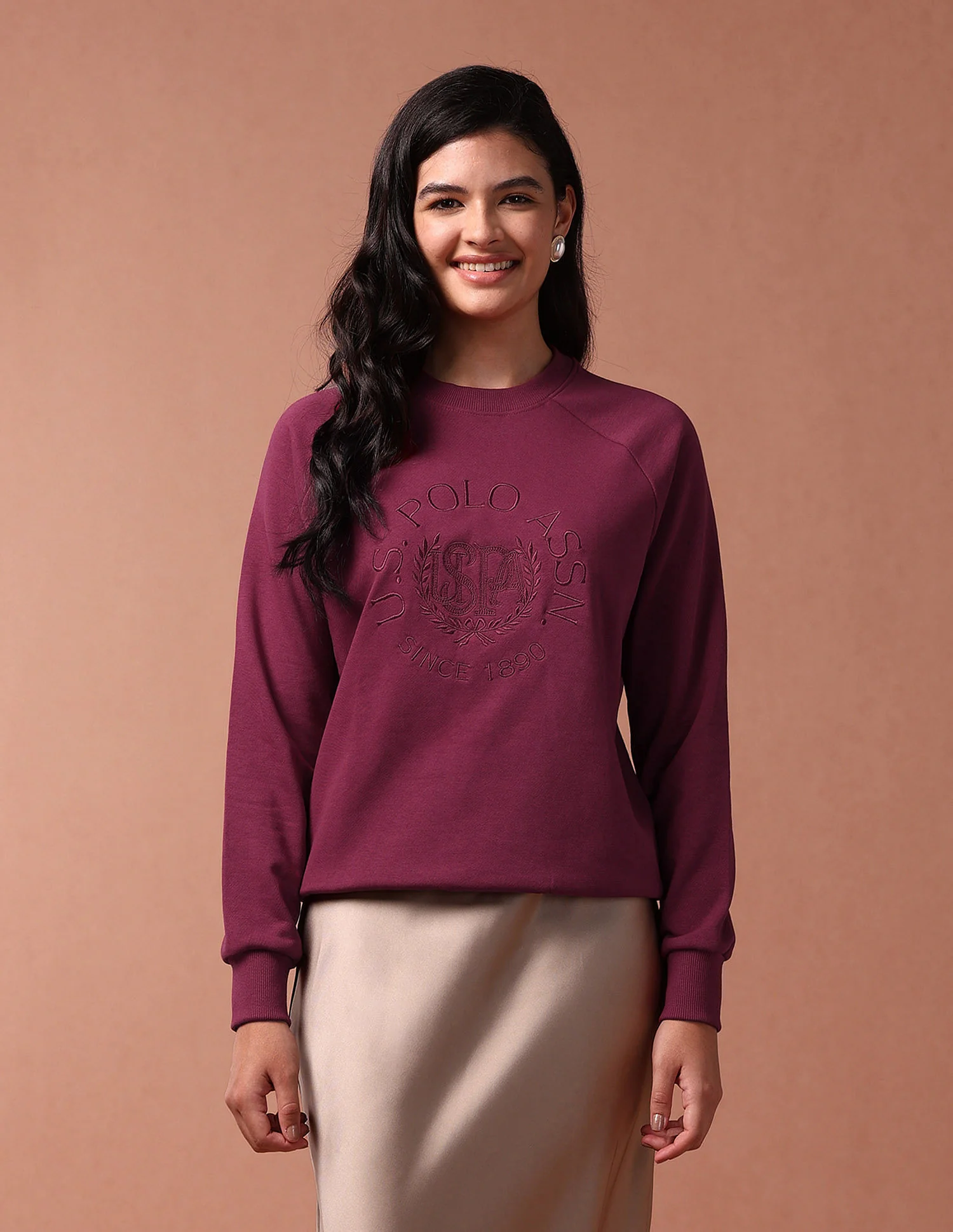 Foil Print Raglan Sleeve Sweatshirt - Image 6