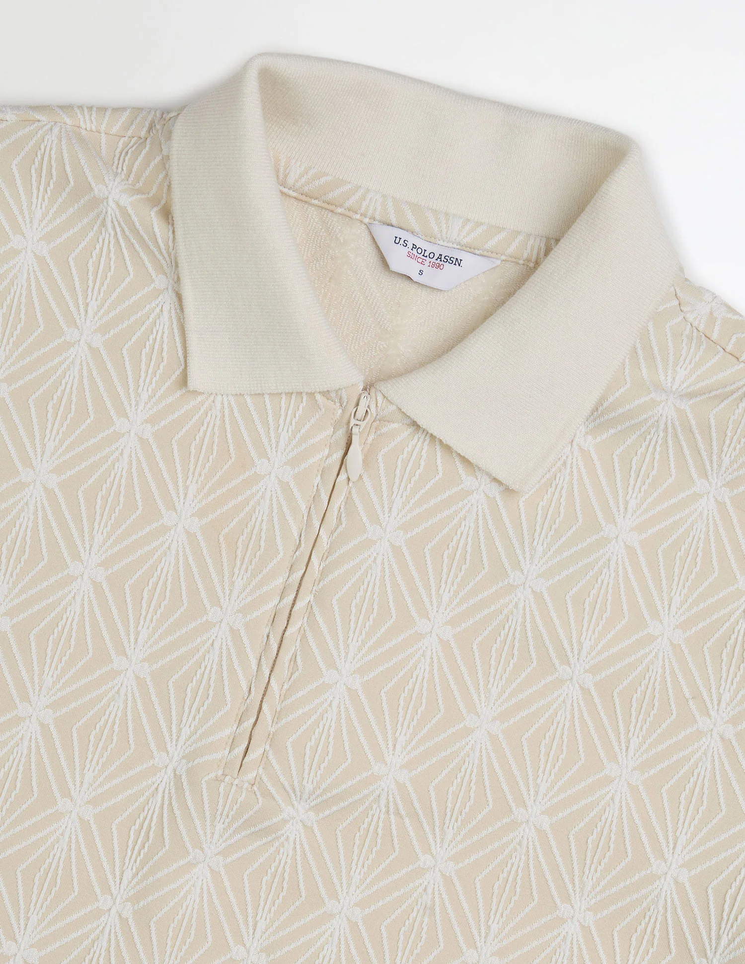 Geometric Self Design Polo Shirt Dress - Image 8