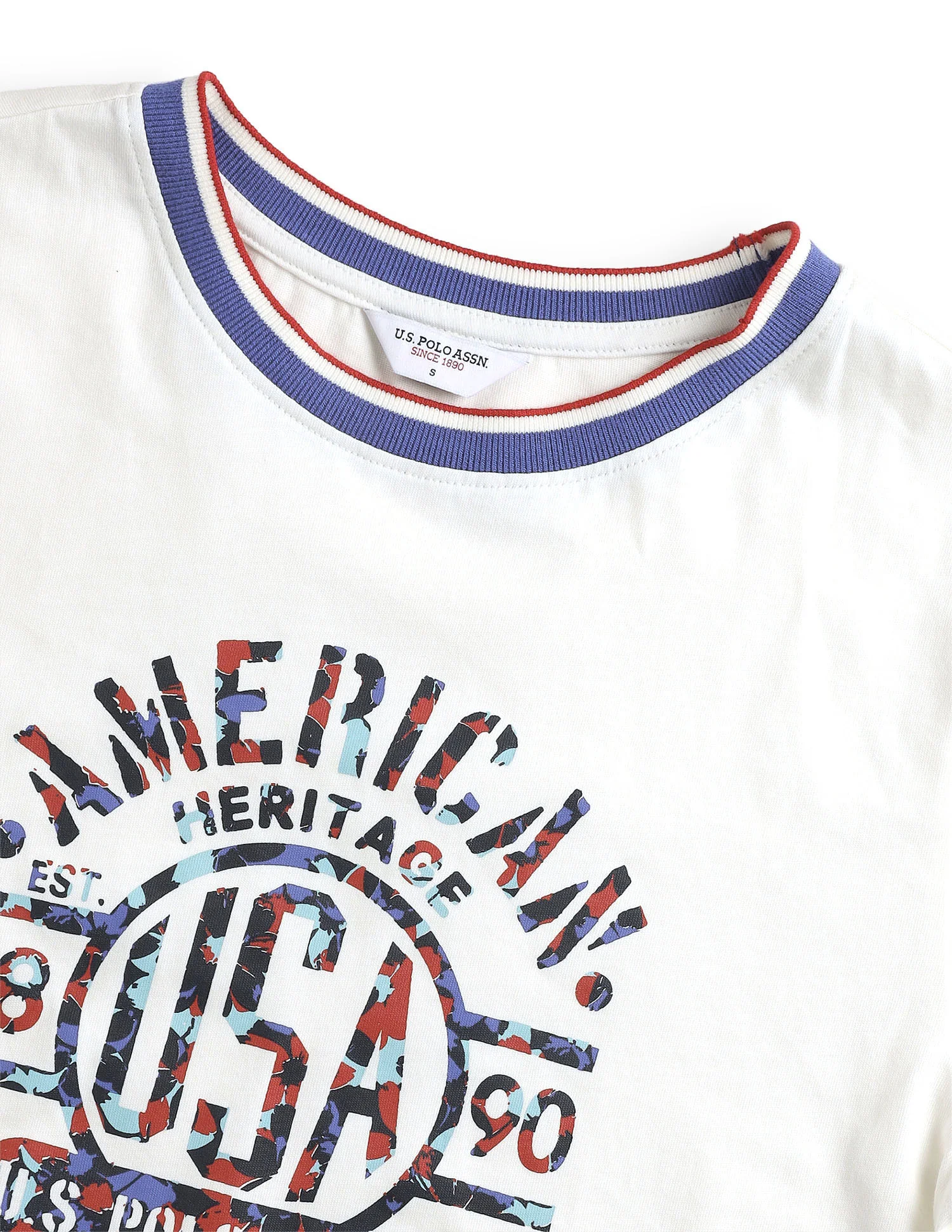 Graphic Brand Printed Fitted Ringer T-Shirt - Image 8
