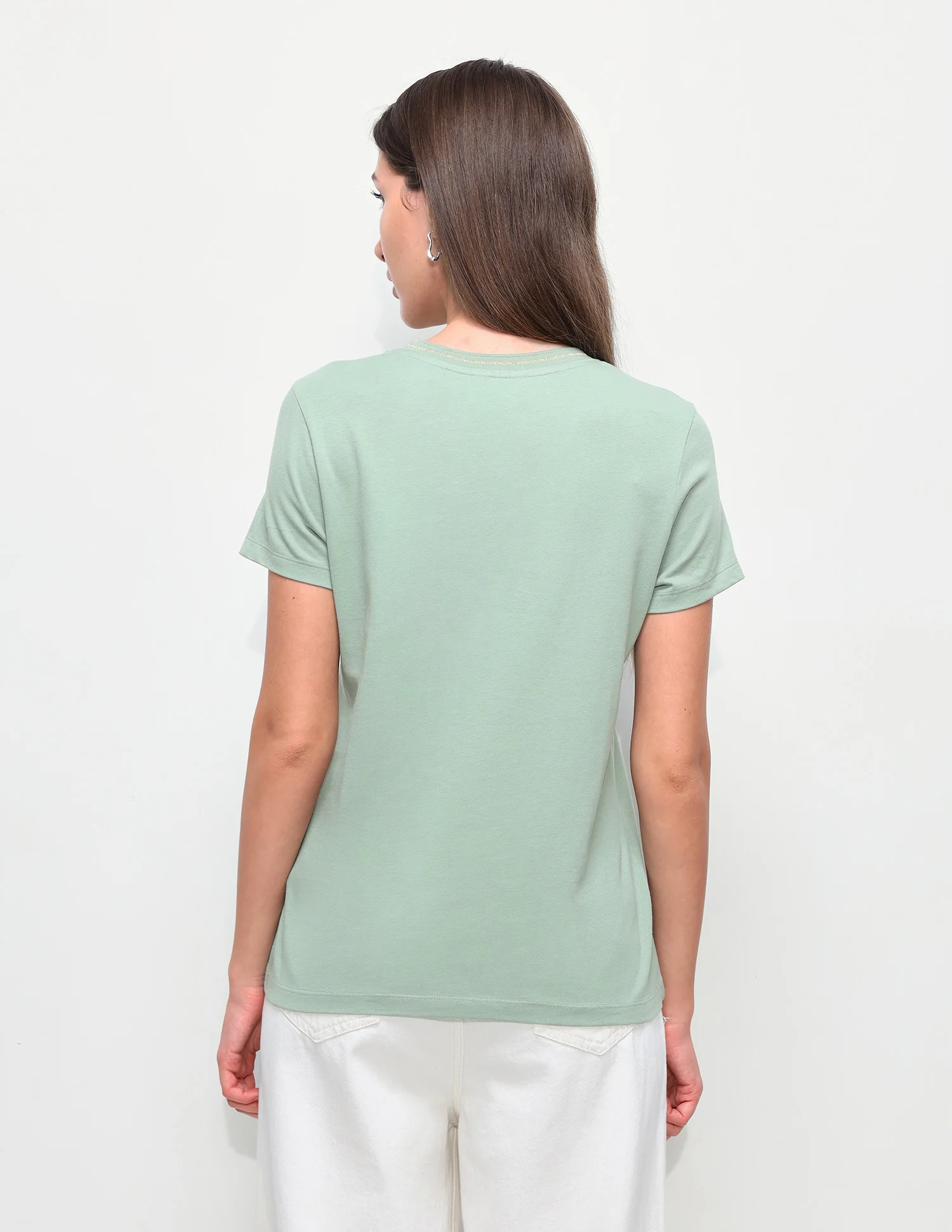 Graphic Foil Printed Regular Fit T-Shirt - Image 5