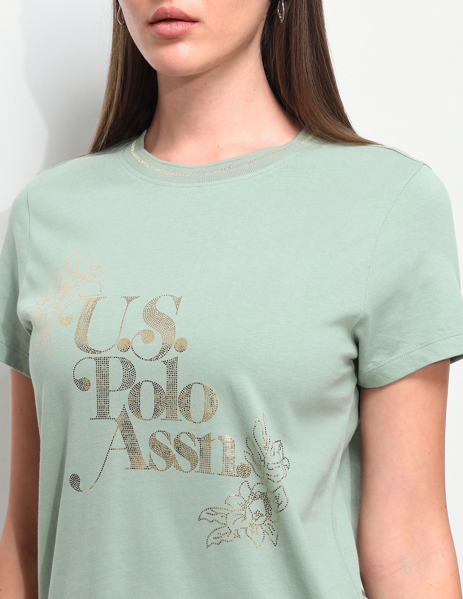 Graphic Foil Printed Regular Fit T-Shirt - Image 7