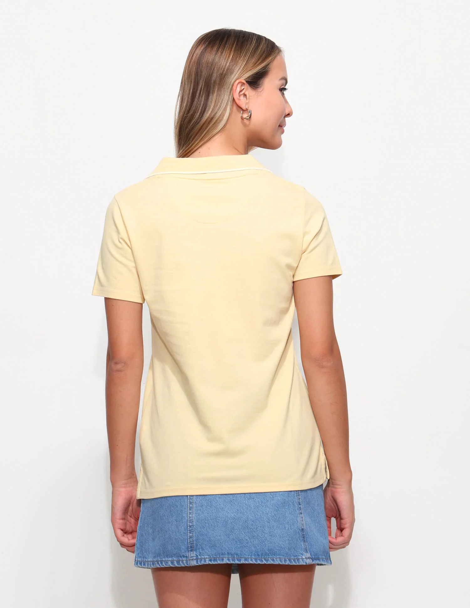 Half Collar Solid Polo Shirt - Image 5