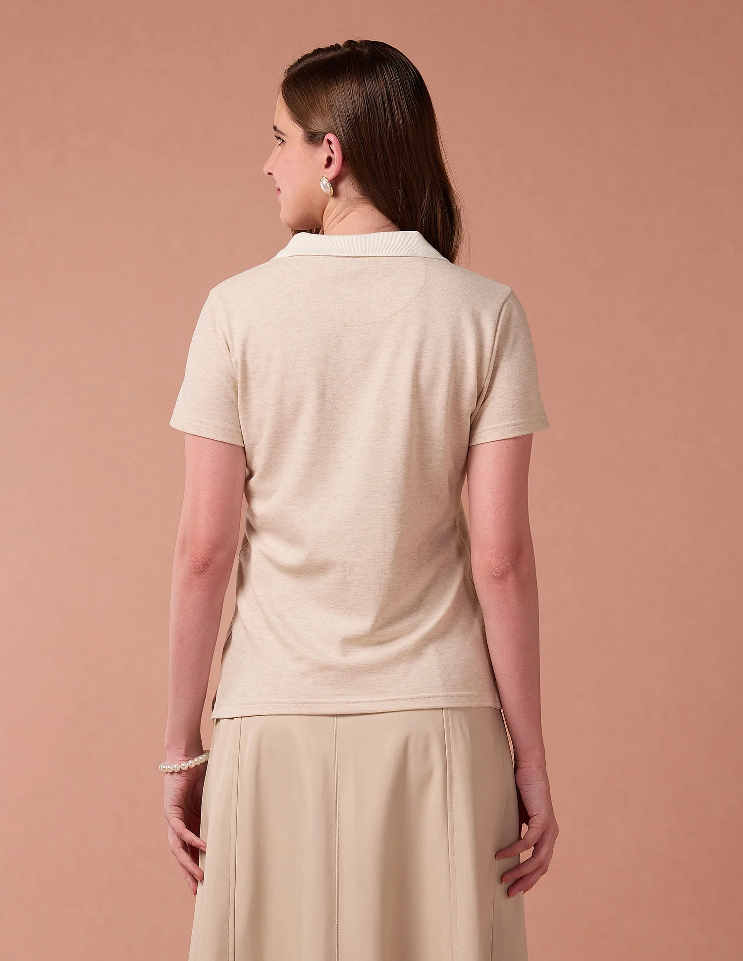 Heathered Cotton Polo Shirt - Image 5