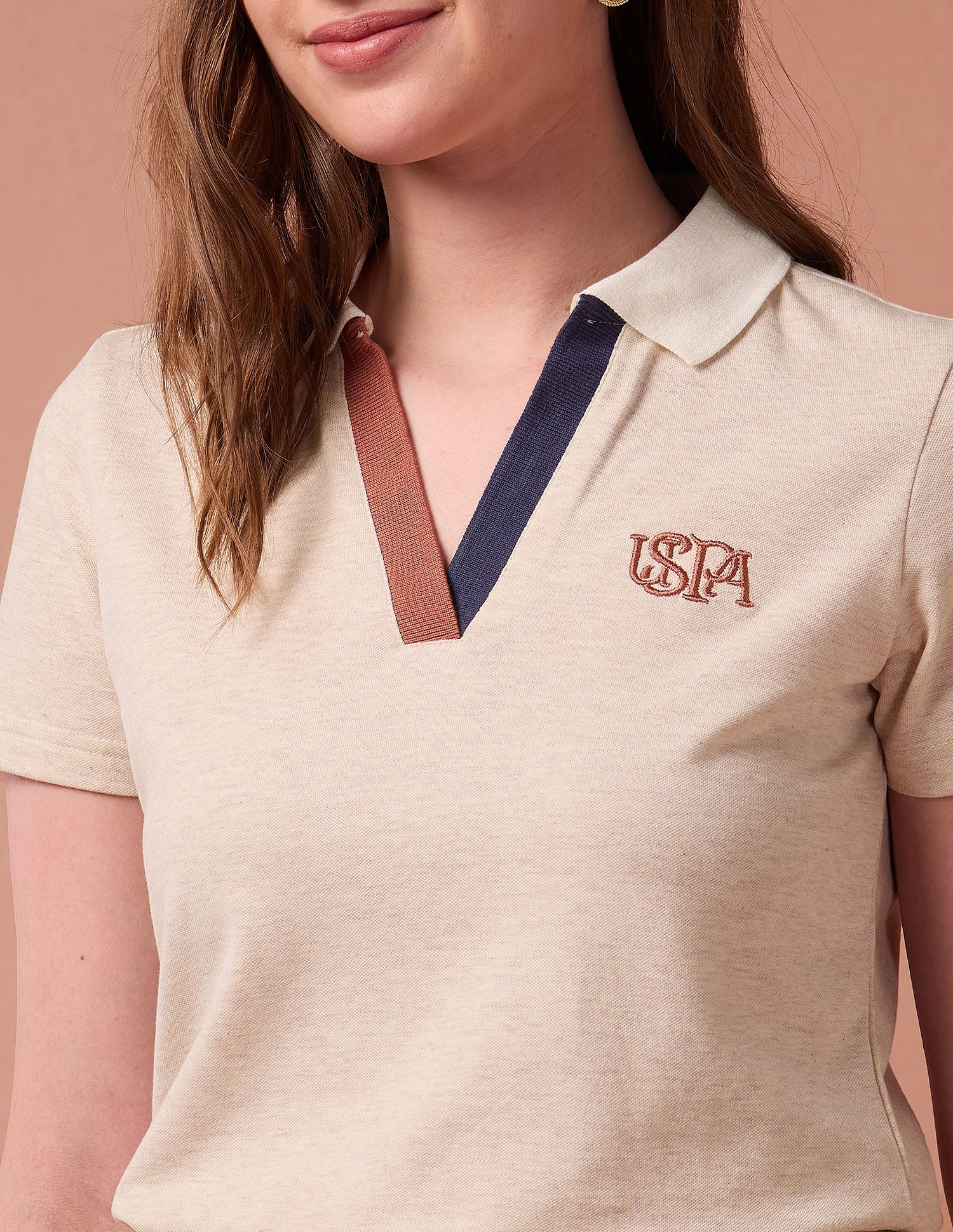 Heathered Cotton Polo Shirt - Image 7