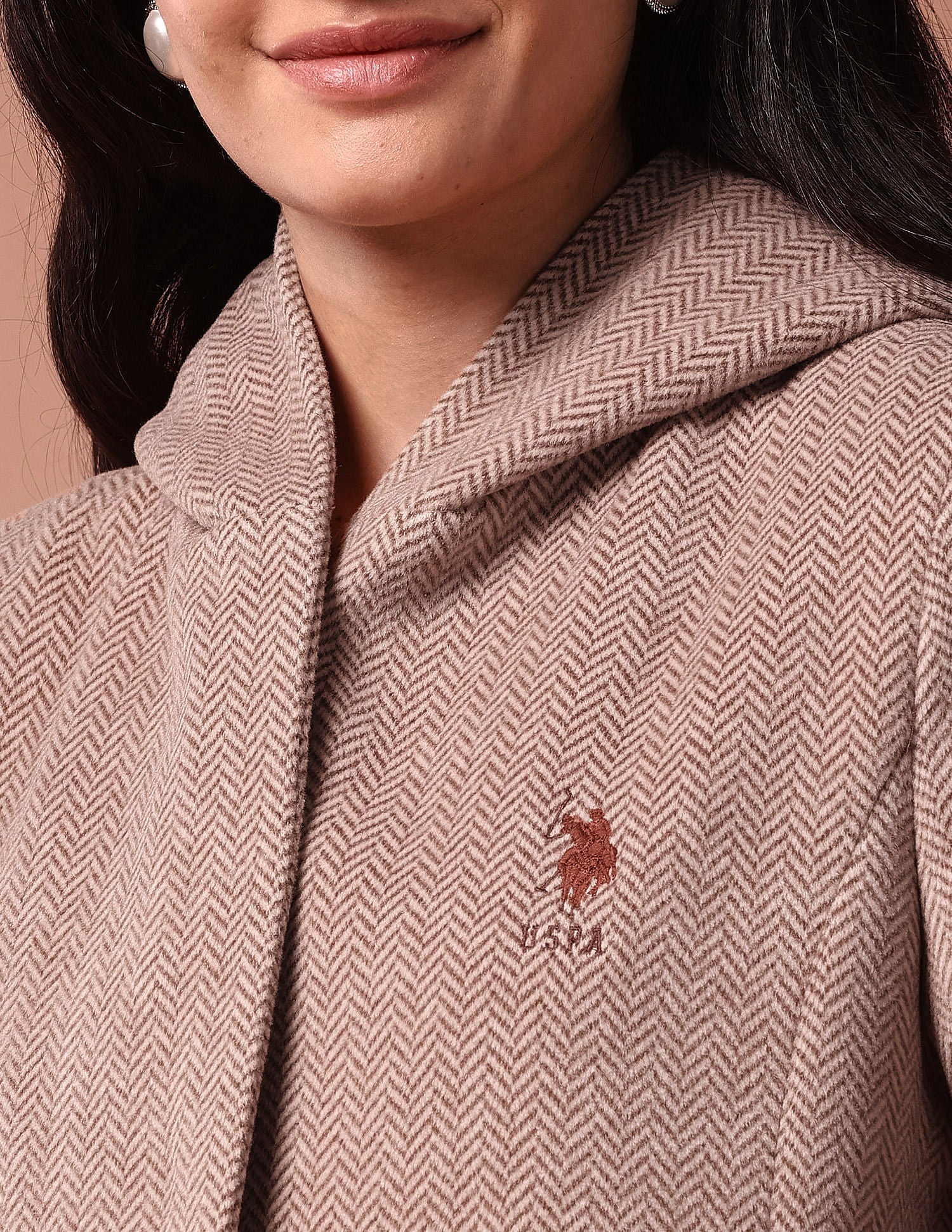 Herringbone Hooded Jacket - Image 7
