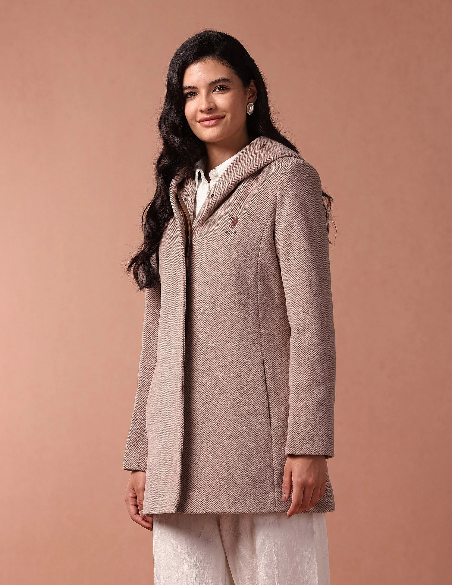 Herringbone Hooded Jacket - Image 8