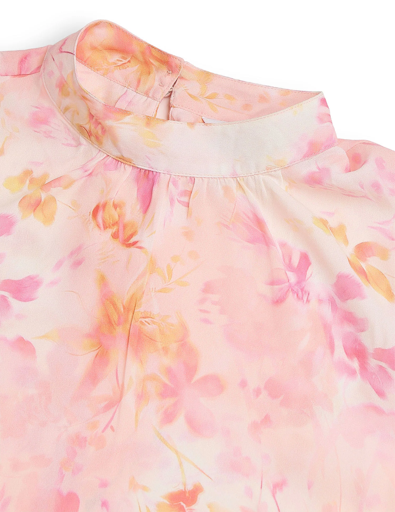 High Neck Floral Printed Top - Image 8