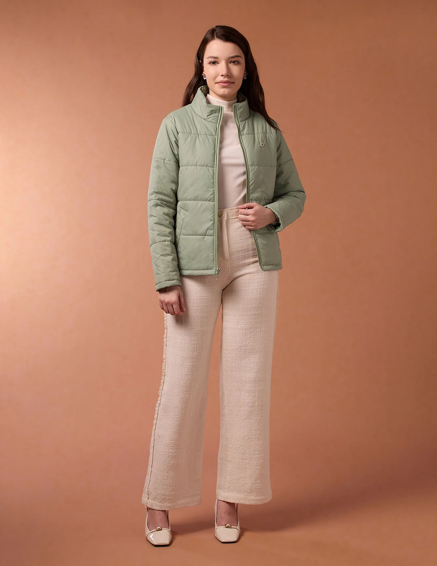 High Neck Puffer Jacket - Image 3